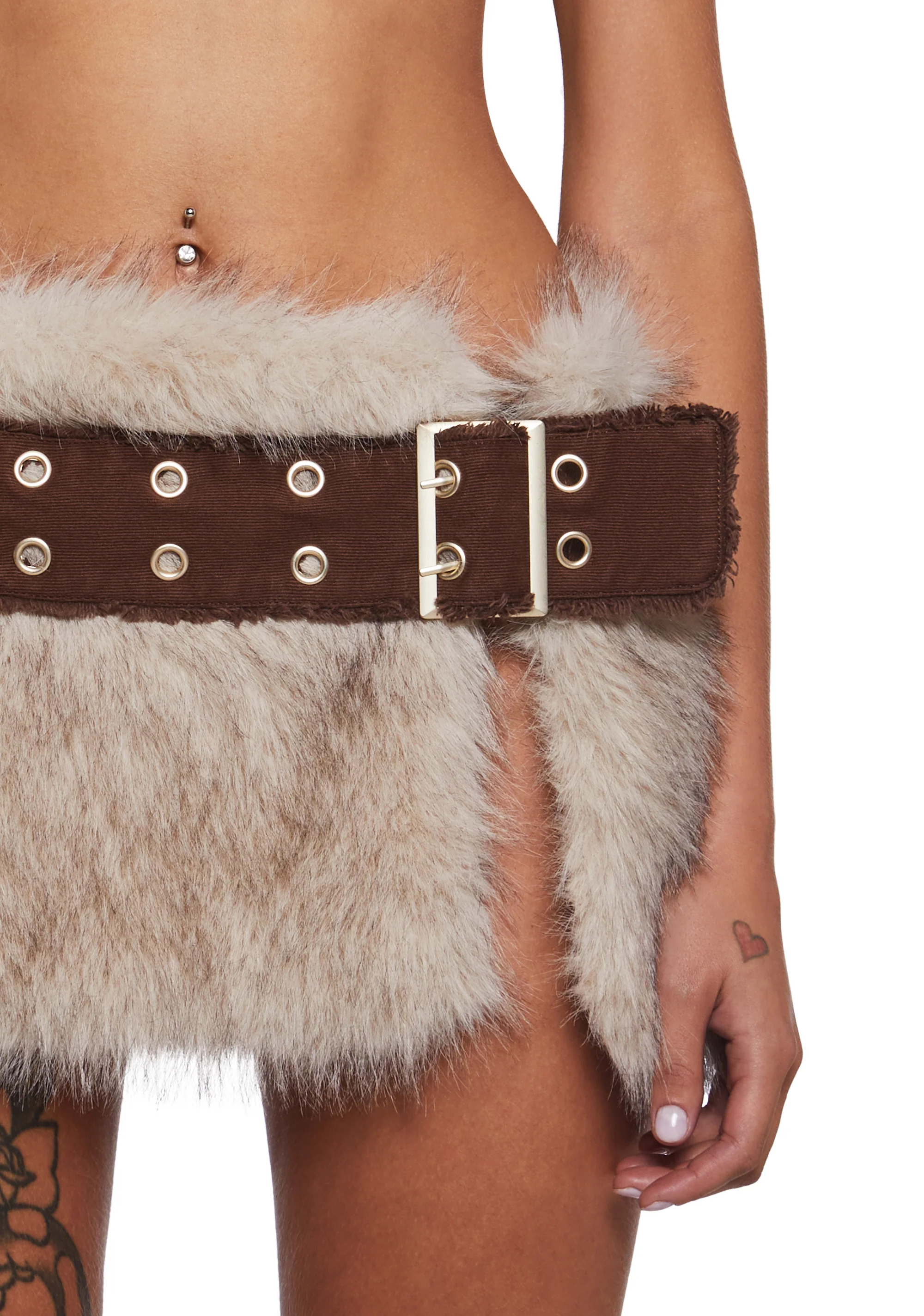 Signal Fur Wrap Skirt - Image 4