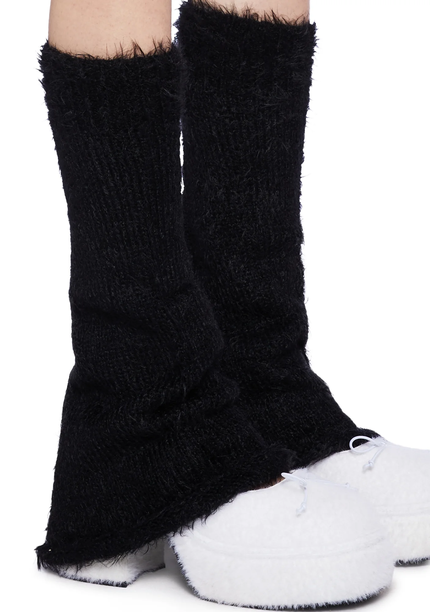 Furry Abyss Leg Warmers- Black - Image 2
