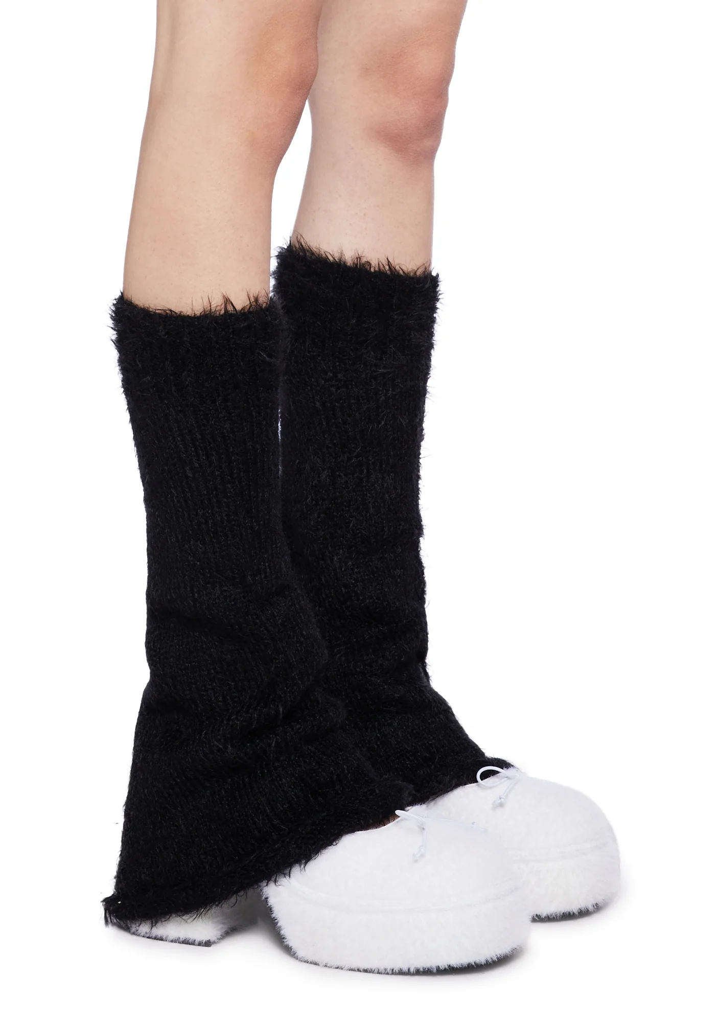 Furry Abyss Leg Warmers- Black - Image 3