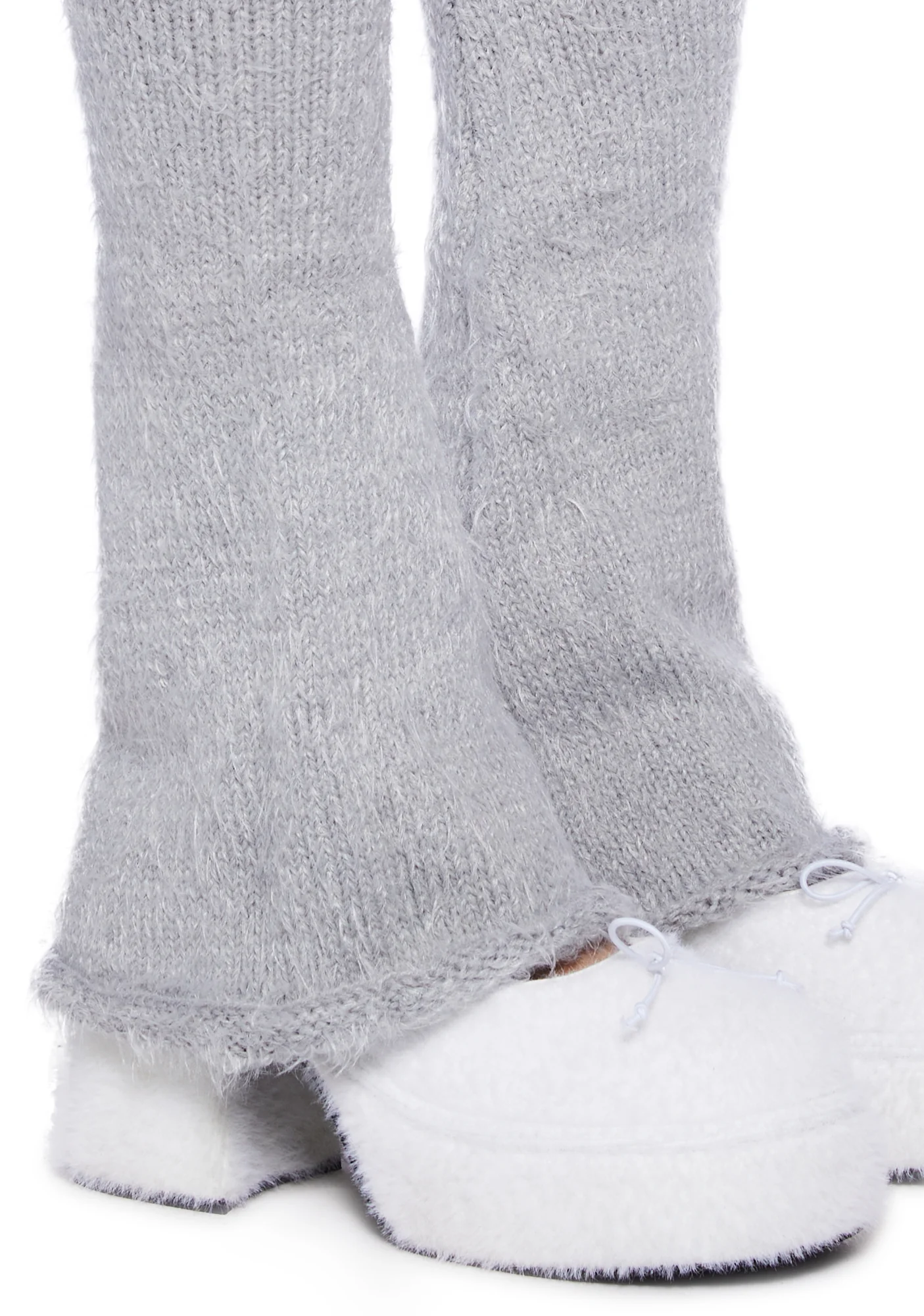 Furry Abyss Leg Warmers- Gray - Image 2