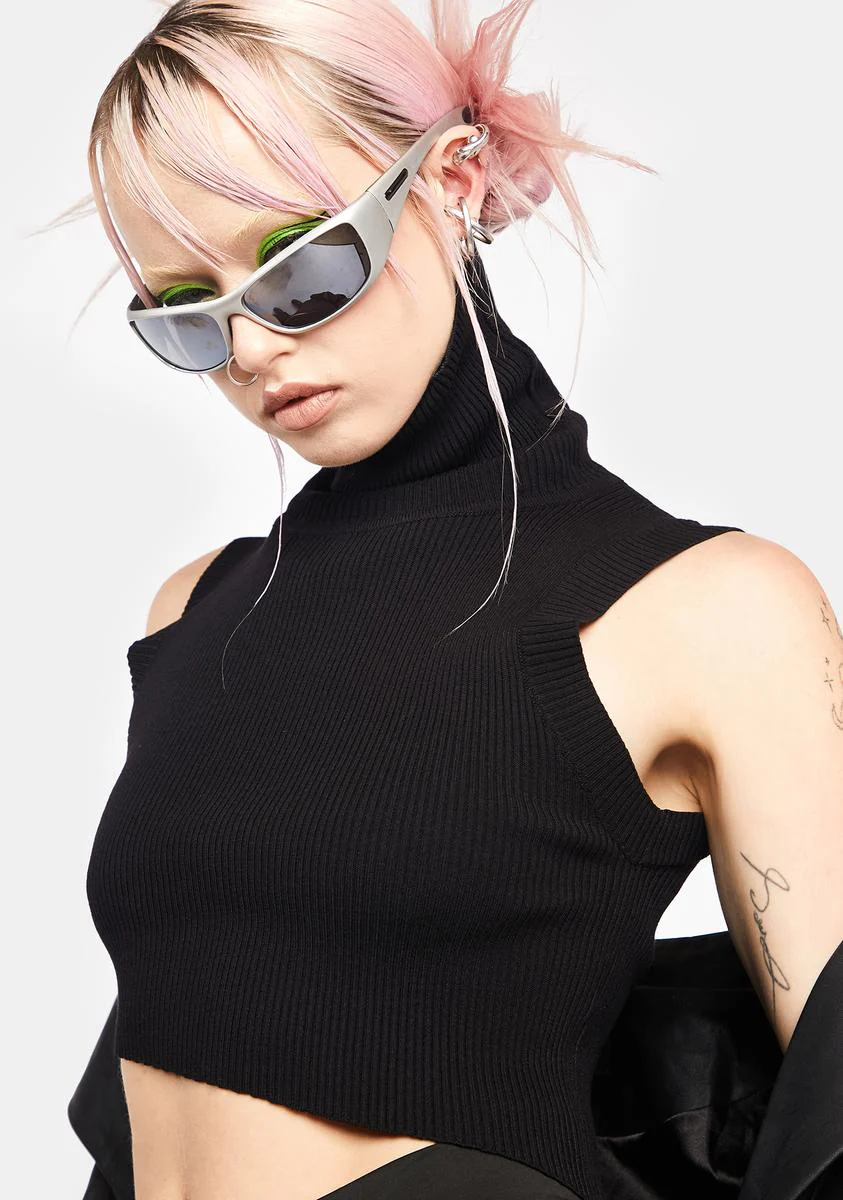 Future Daze Turtleneck Crop Tank - Image 2