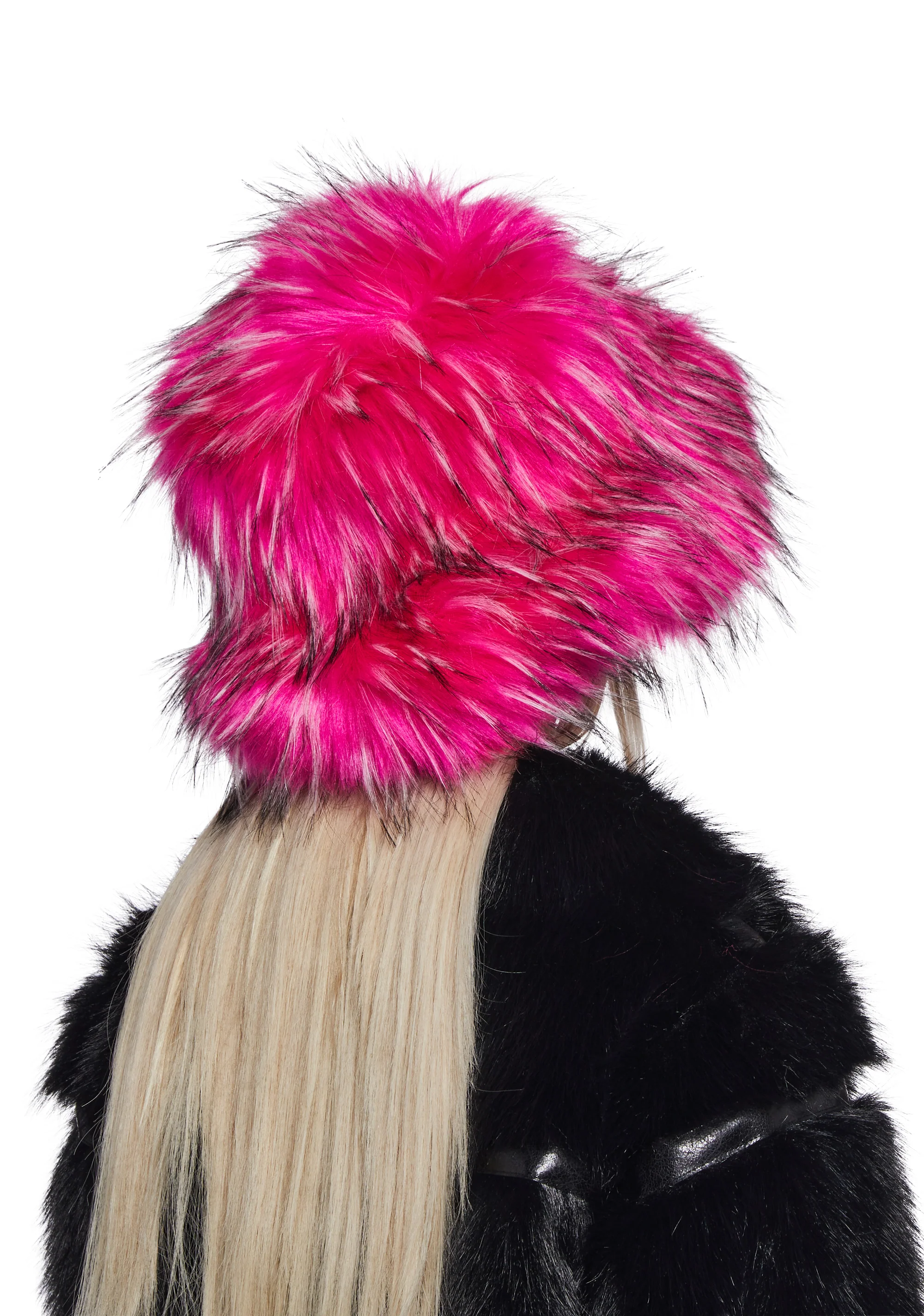 Flirty Fuzzy Bucket Hat - Pink - Image 3