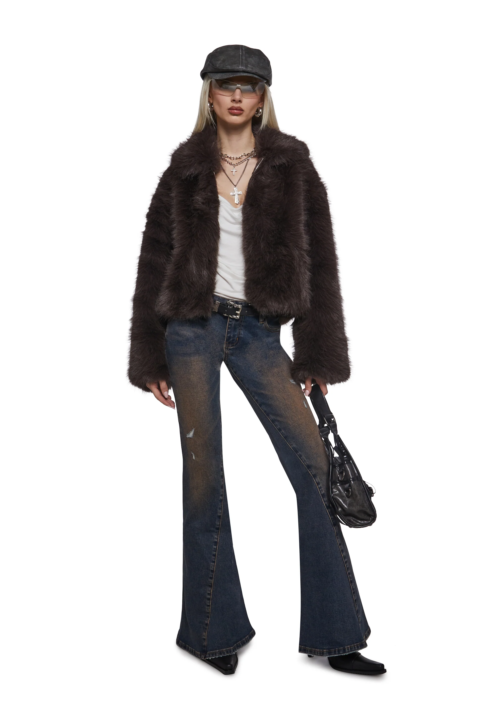 Cancelled List Faux Fur Coat - Image 2