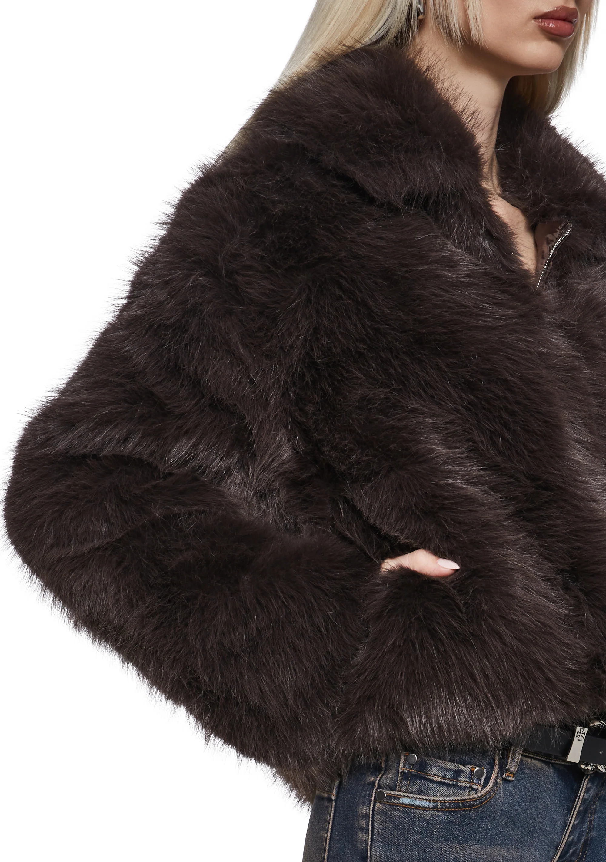 Cancelled List Faux Fur Coat - Image 5