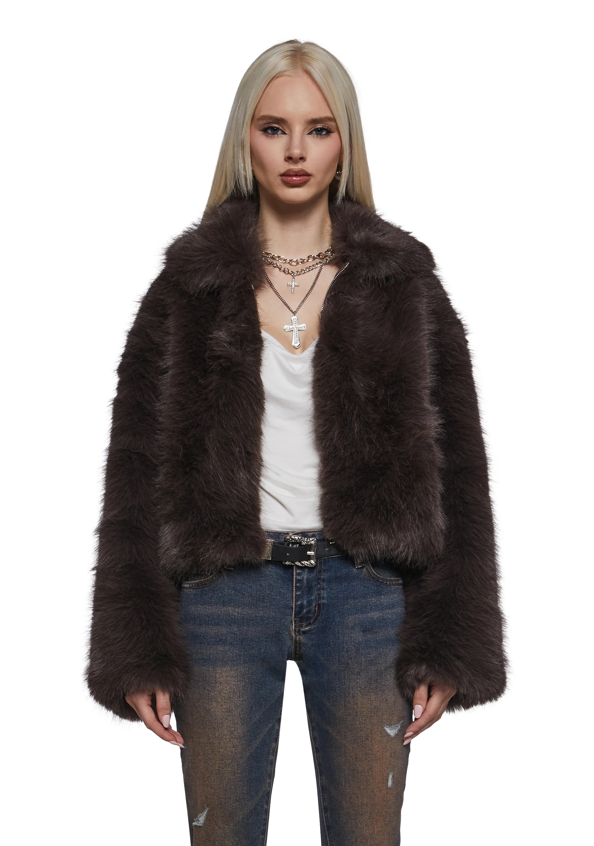 Cancelled List Faux Fur Coat - Image 6