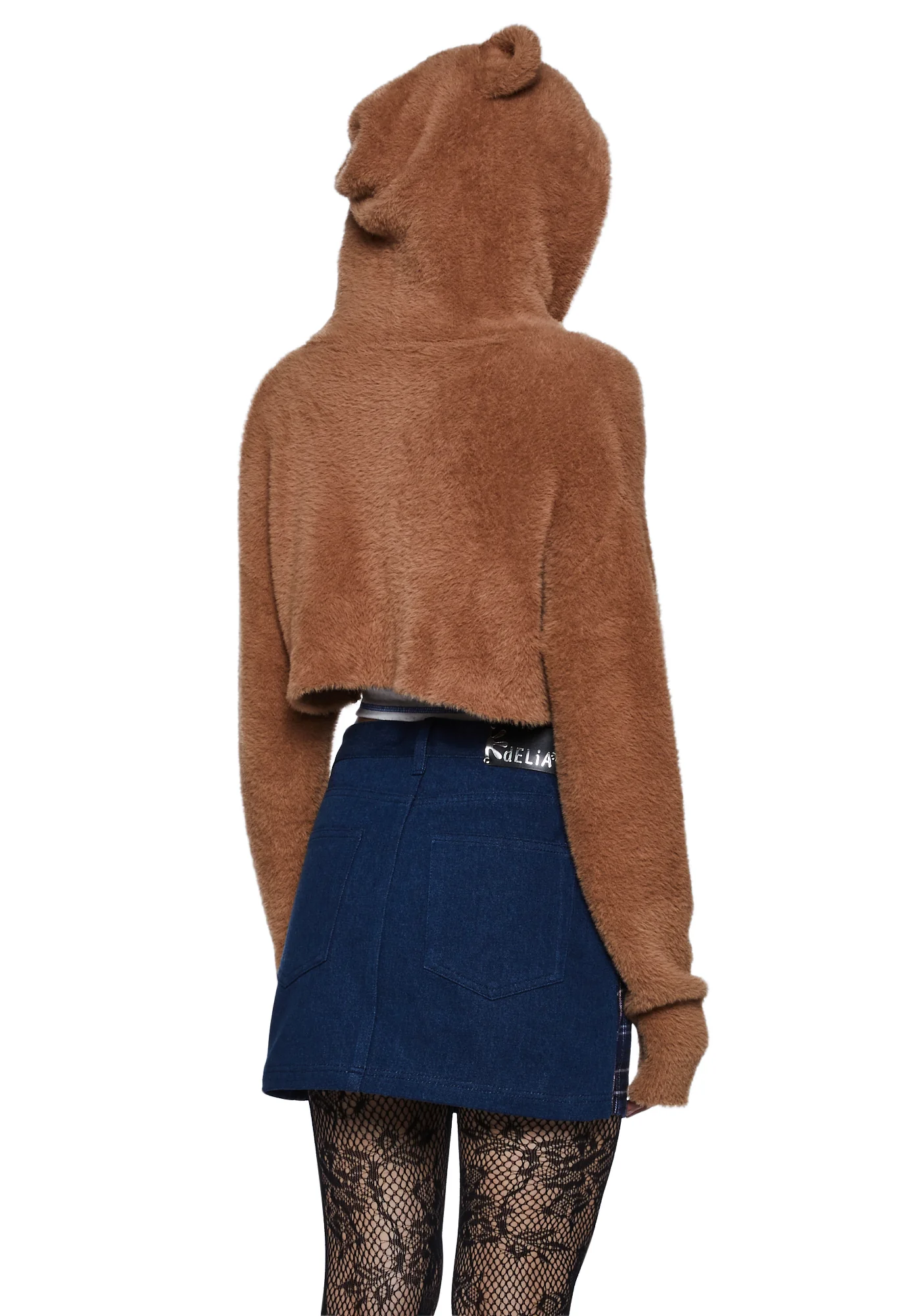 Fuzzy Friend Faux Fur Hoodie - Image 4
