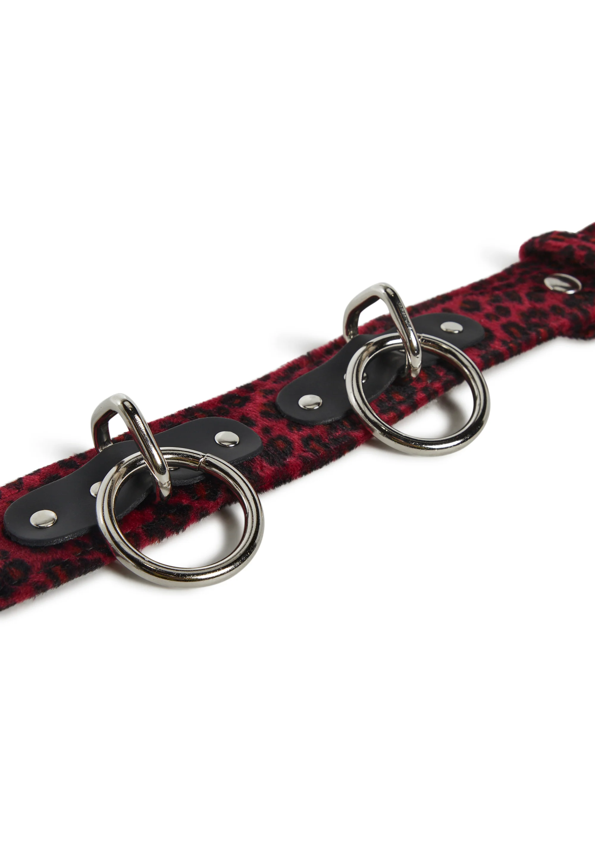 Fuzzy Leopard Ring Belt - Image 5