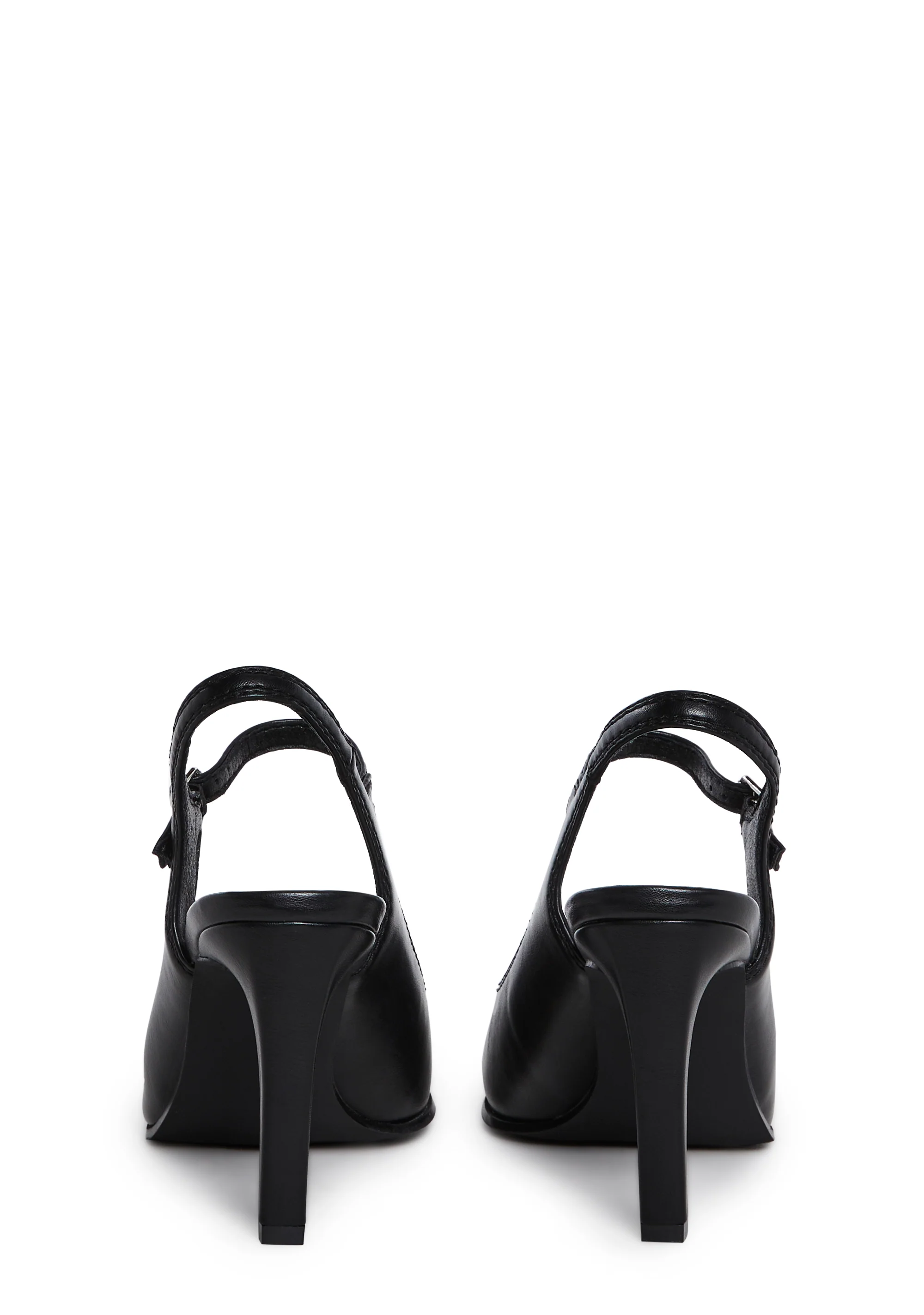 Preppy At Heart Pointed Toe Heels - Black - Image 4