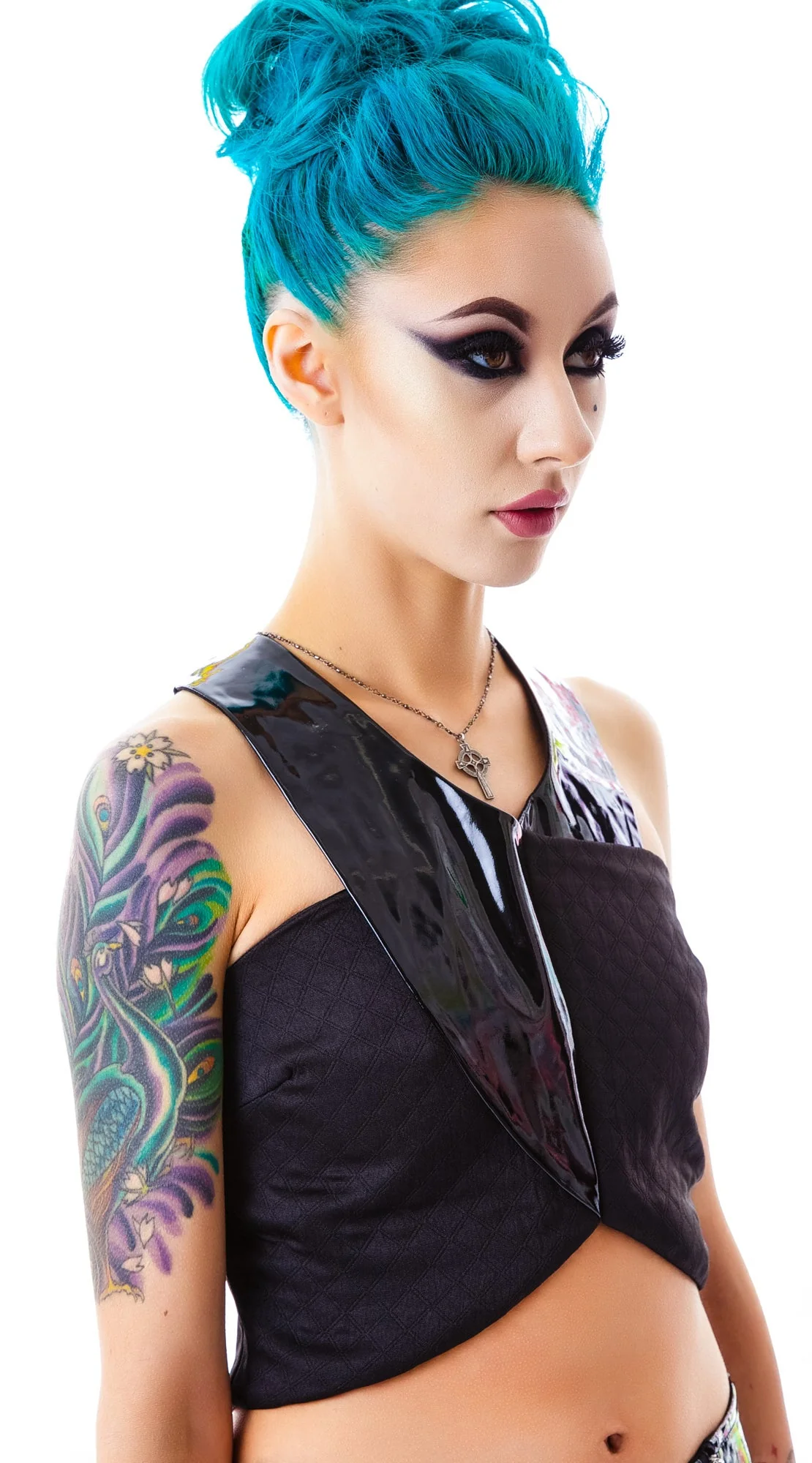 Galactica Crop Top - Black - Image 5