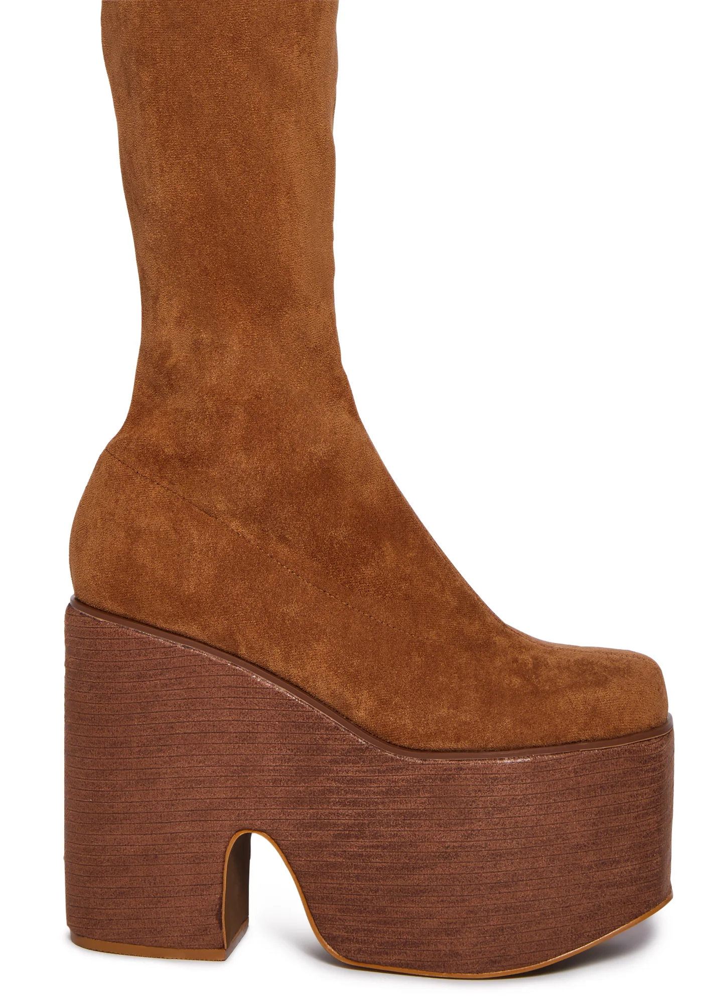 Galendo Platform Boots - Brown - Image 3