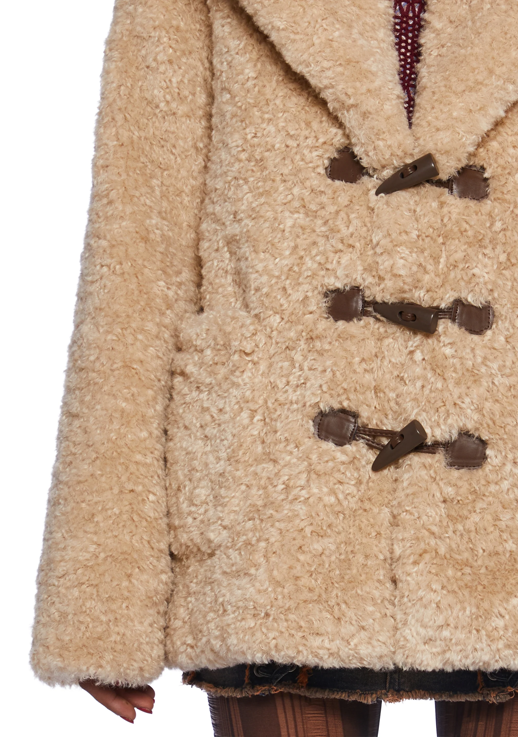 Garage Band Sherpa Cropped Coat - Image 6