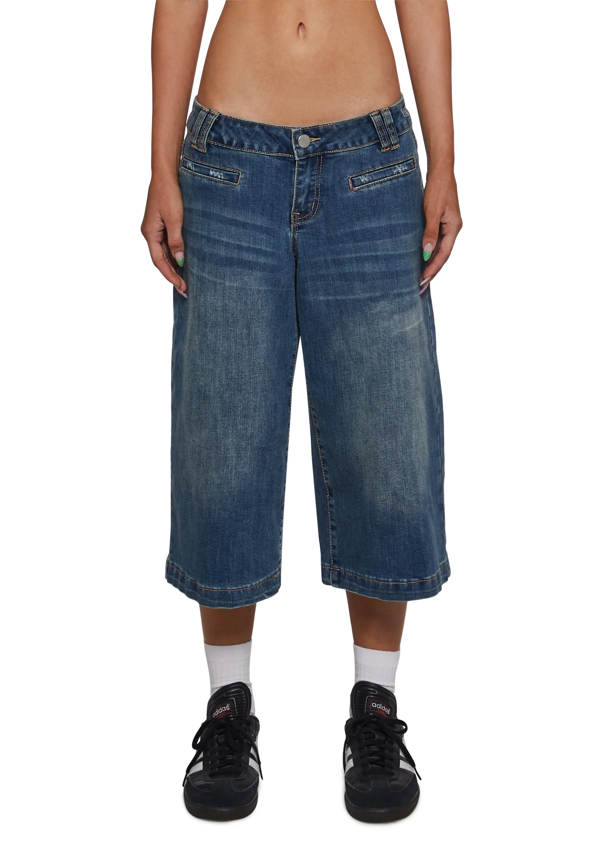 Gaucho Low Rise Capri Jeans - Image 2