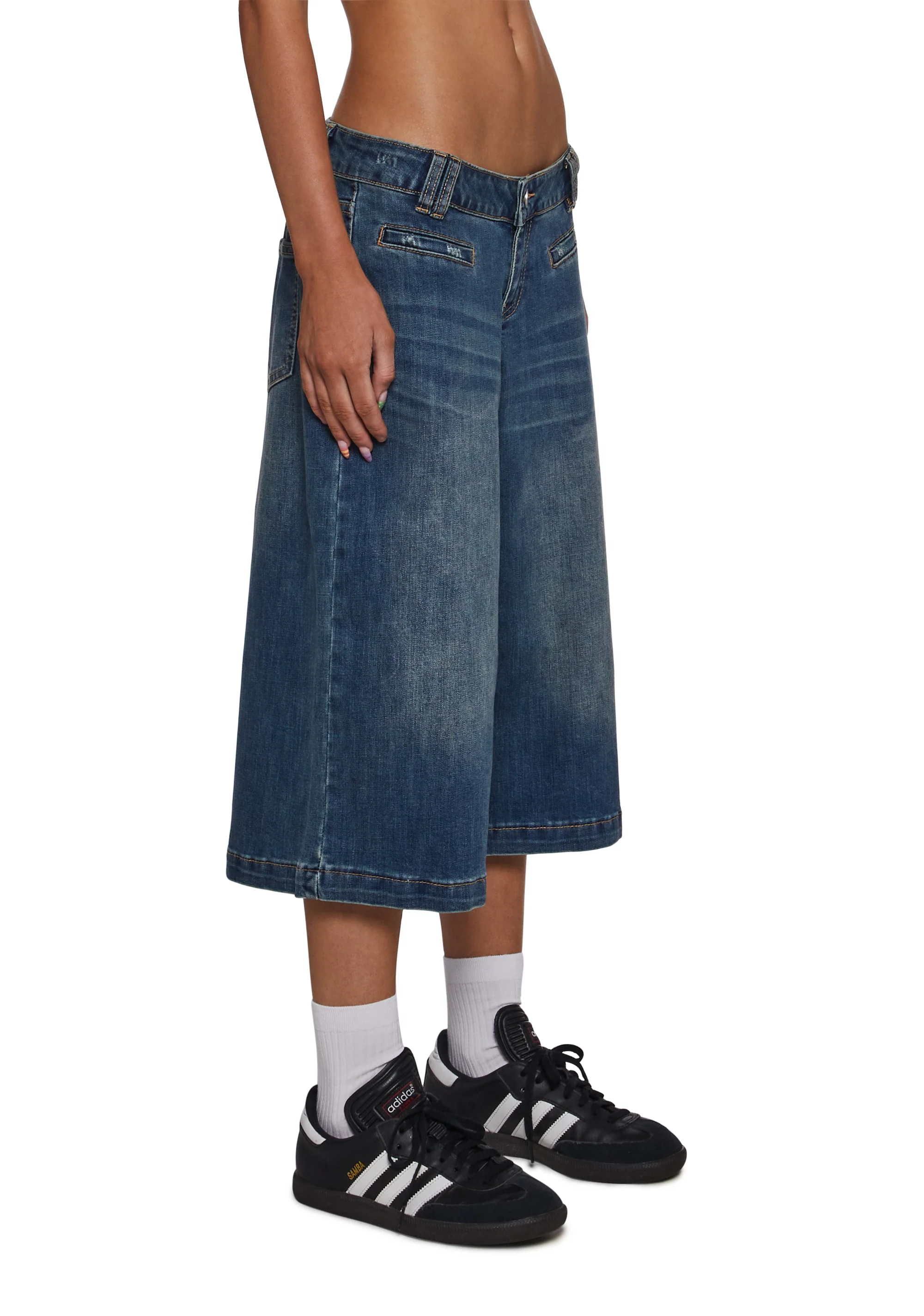 Gaucho Low Rise Capri Jeans - Image 3
