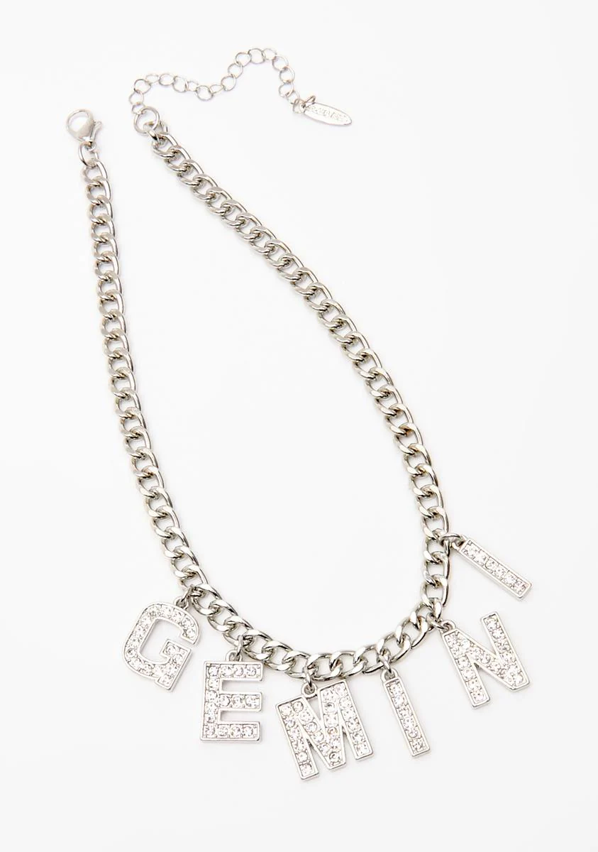 Gemini Bling Charm Necklace - Image 4