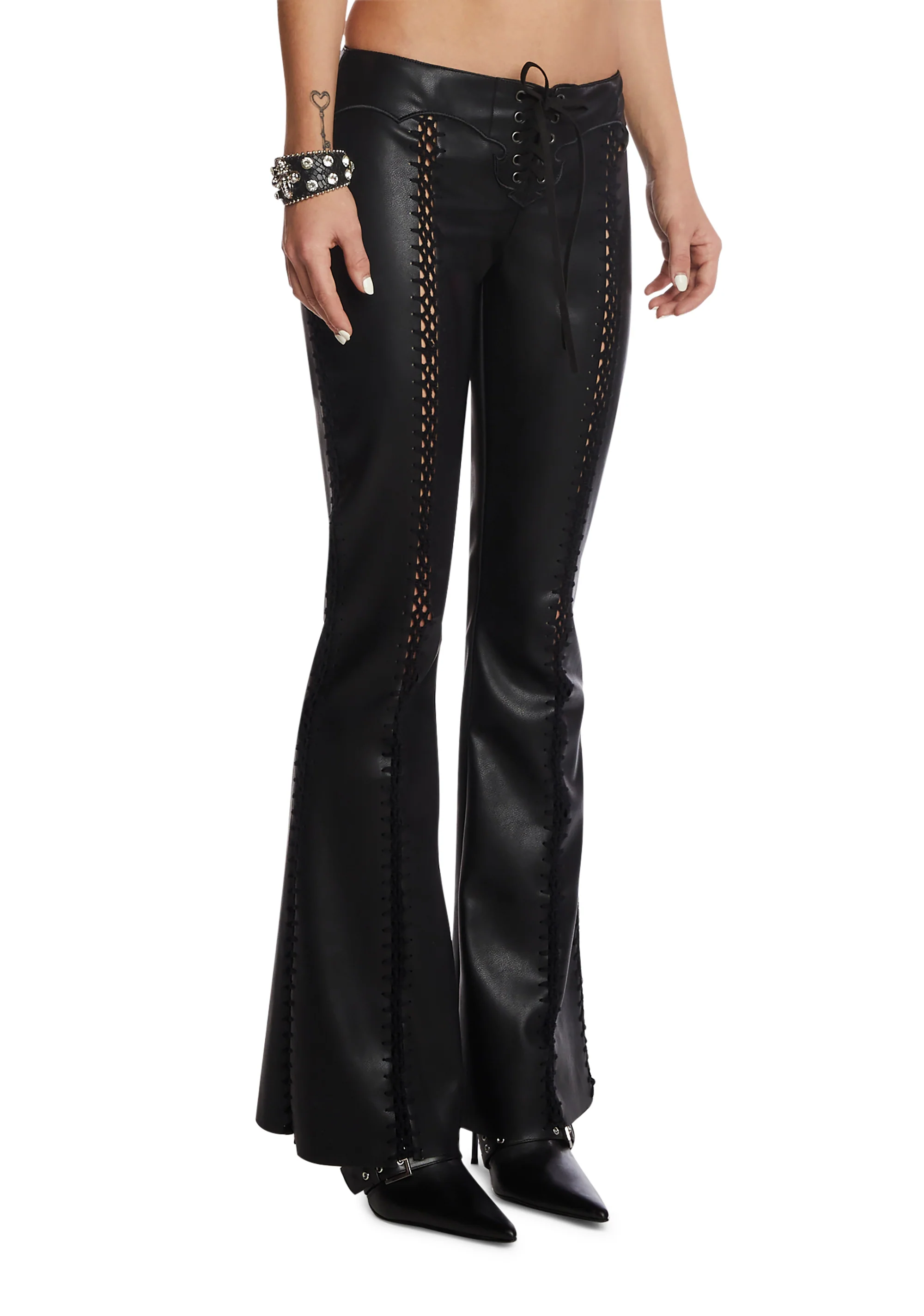 Gena Lace-Up Flares - Image 6
