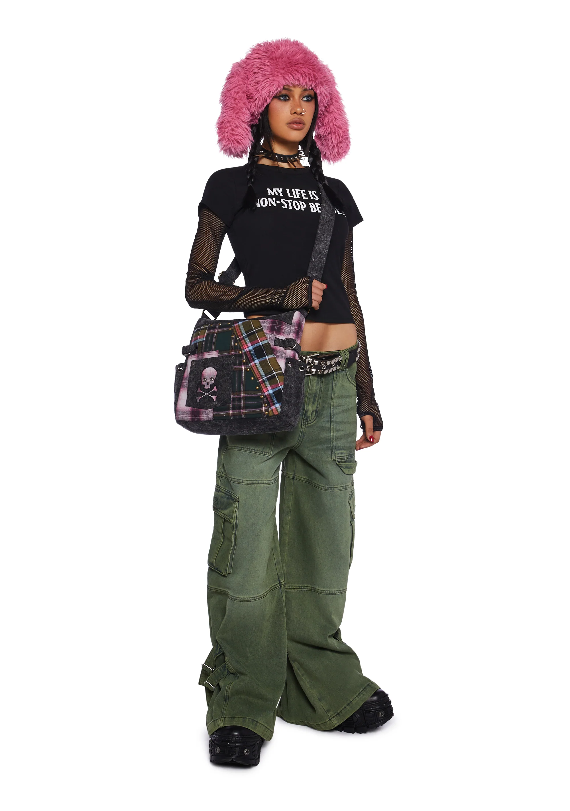 Get A Life Wide Leg Cargo Pants - Image 2