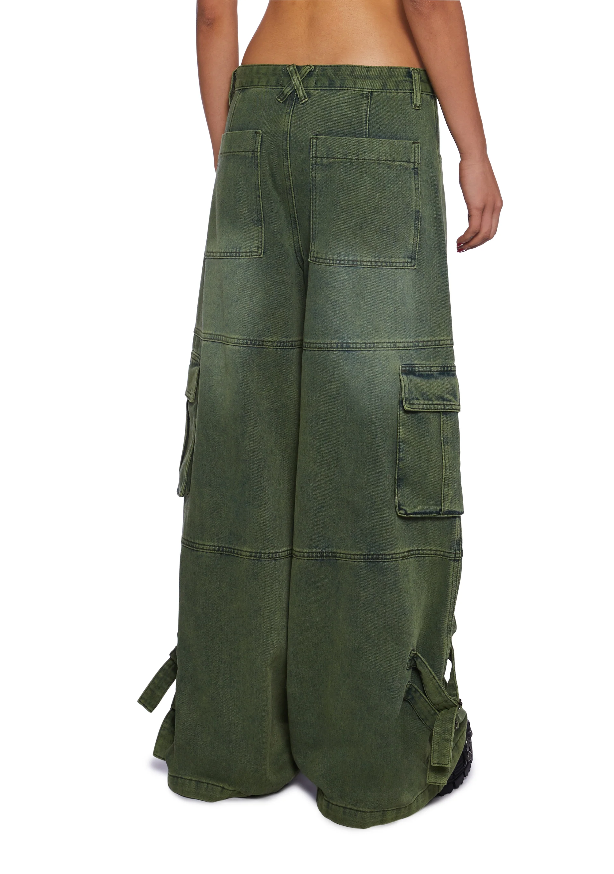 Get A Life Wide Leg Cargo Pants - Image 4