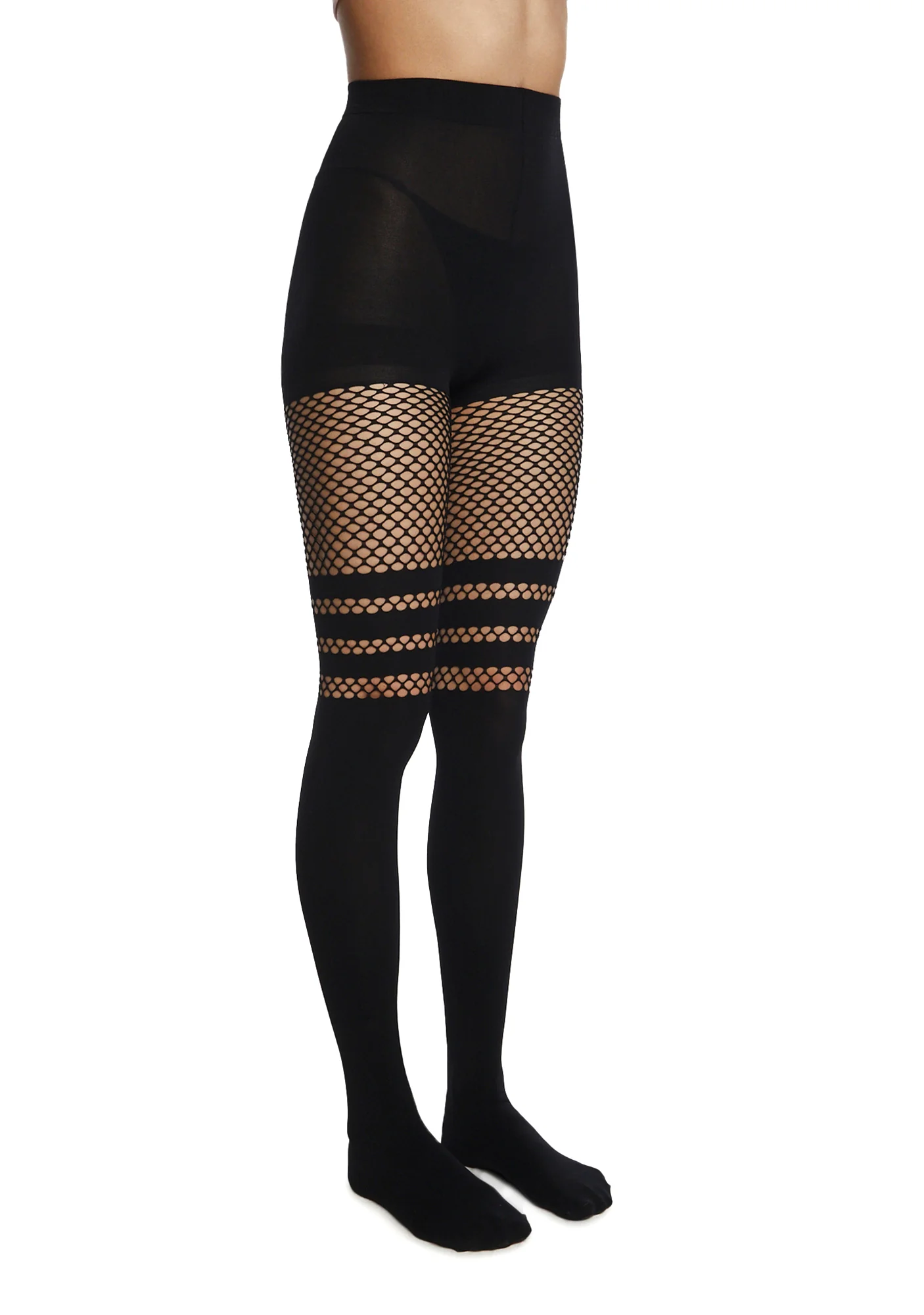Get Faux Thigh-High Tights - Image 2