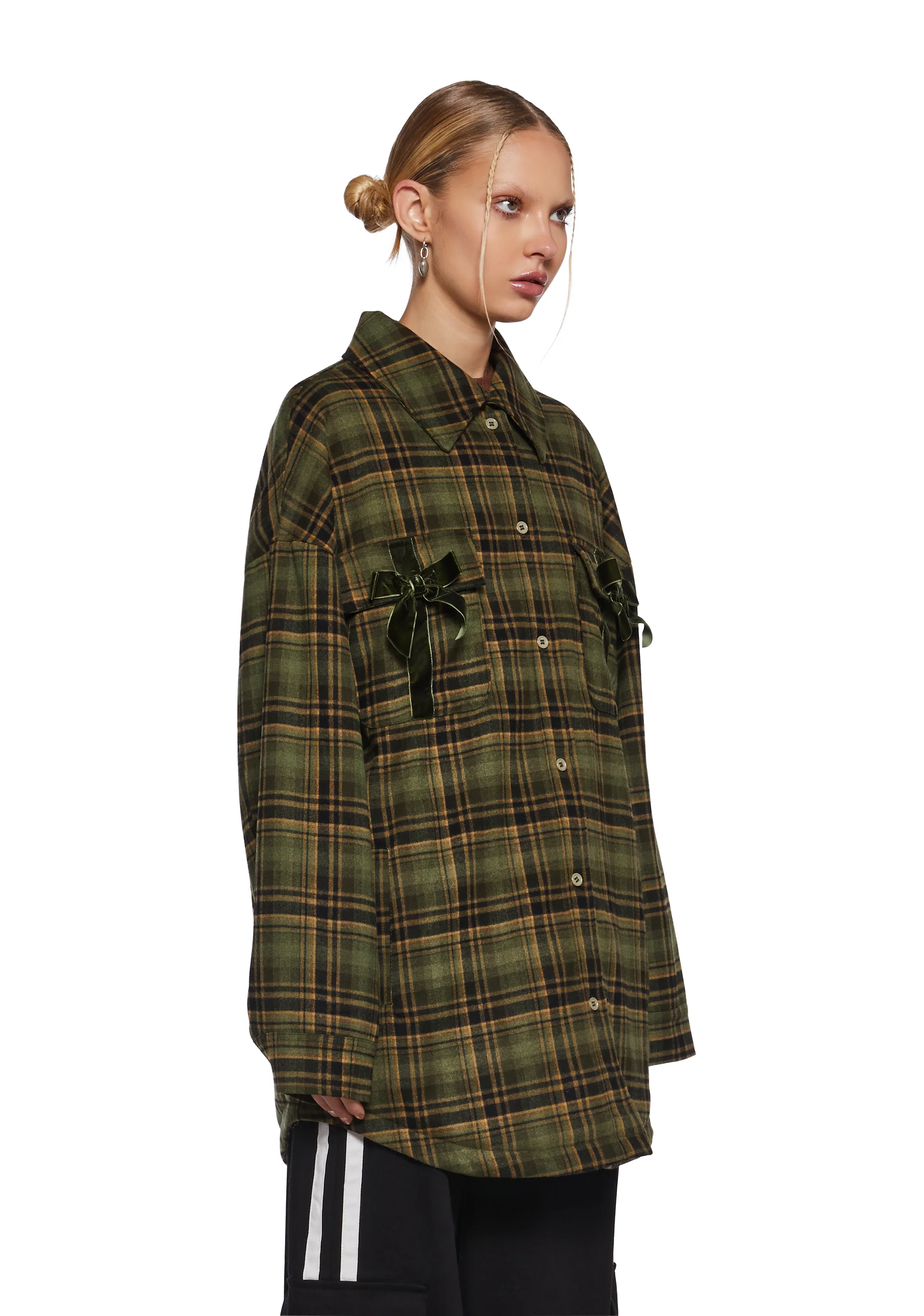 Get Hyped Plaid Shacket - Image 3