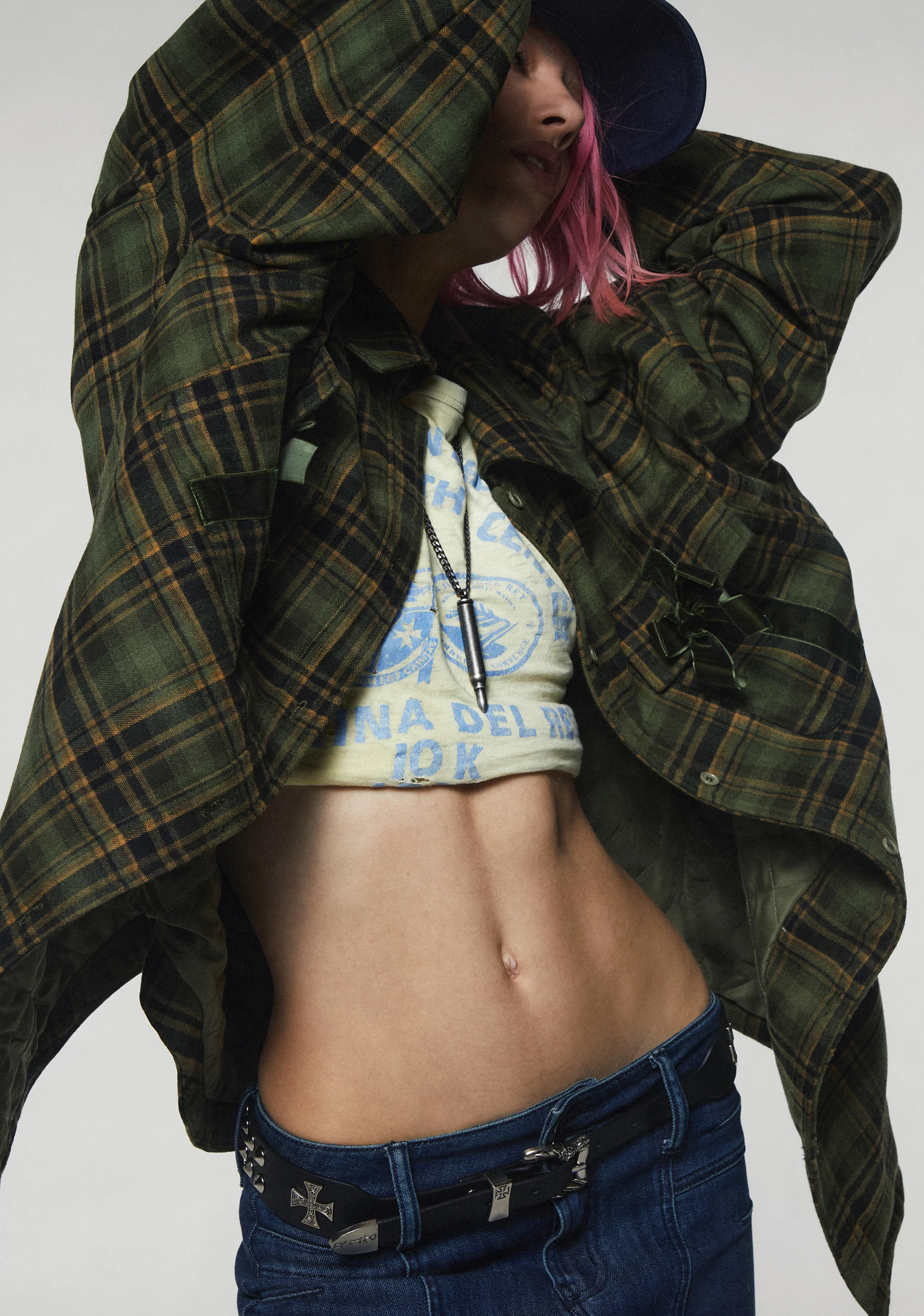 Get Hyped Plaid Shacket - Image 6