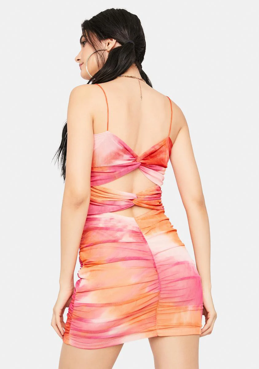 Get My Permission Tie Dye Mini Dress - Image 4