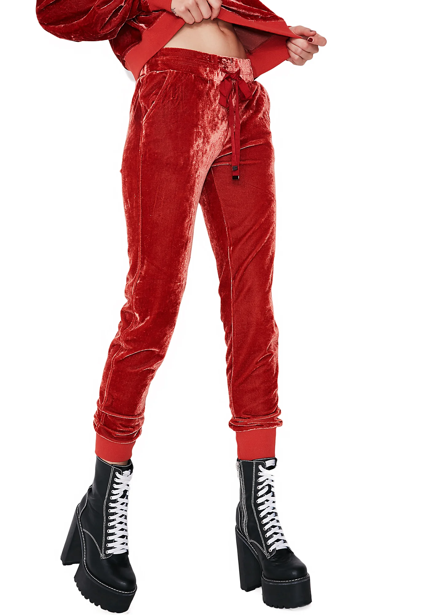 Get On Up Velour Jogger Pants - Image 3