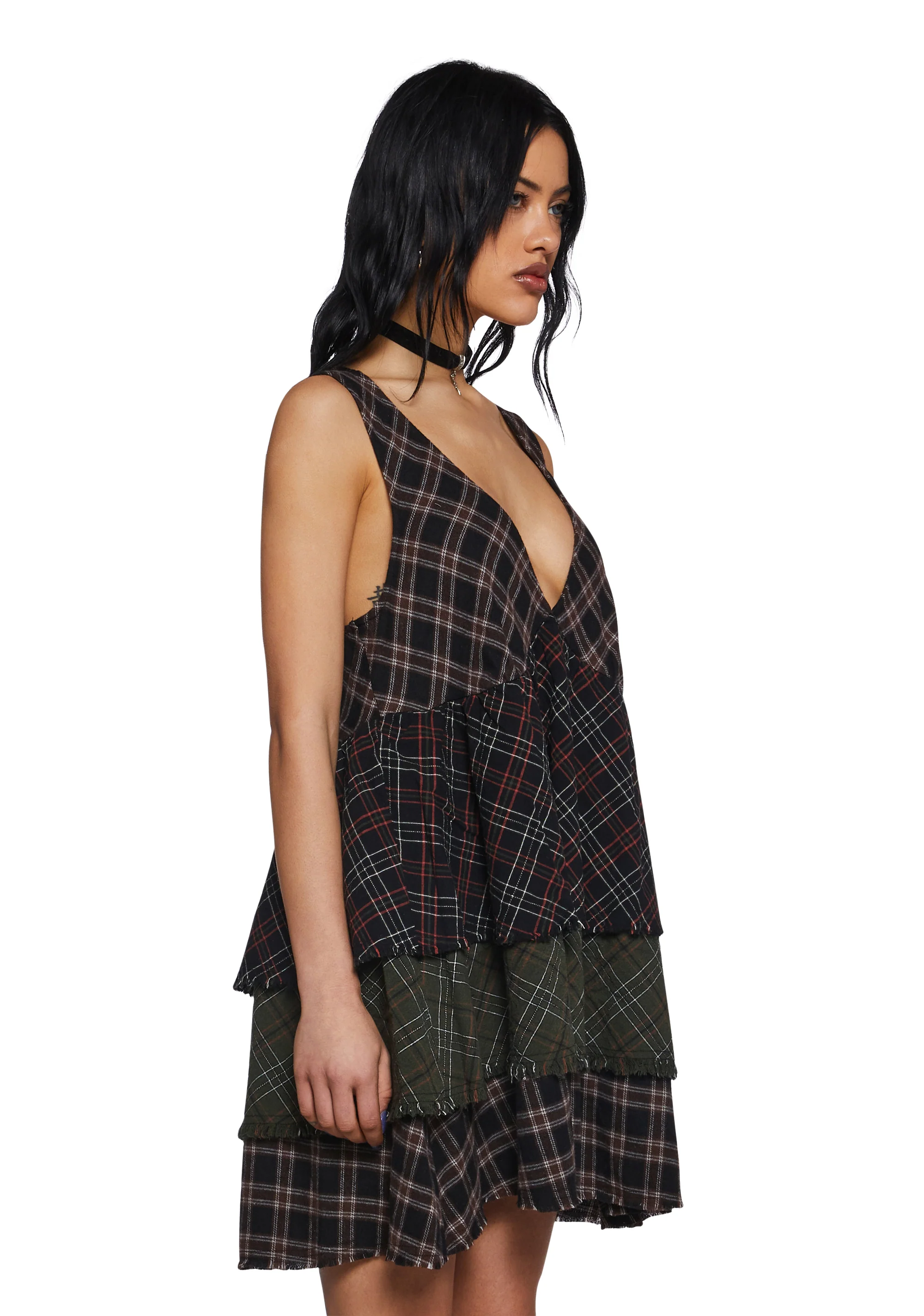 Get Over It Babydoll Dress - Black - Image 3