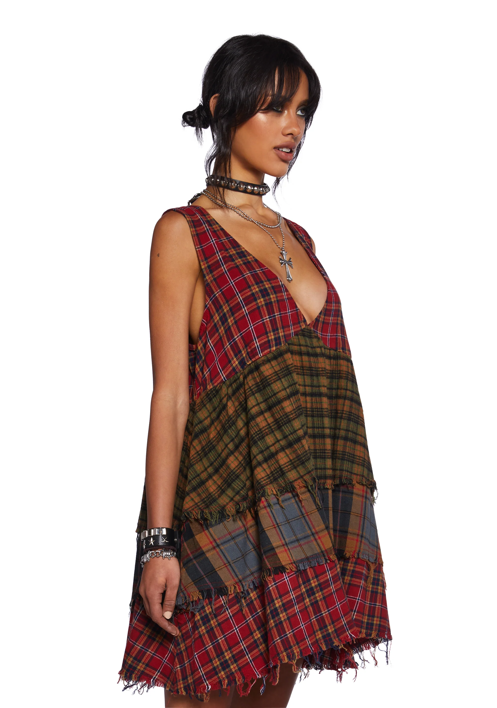 Get Over It Babydoll Dress - Red - Image 3