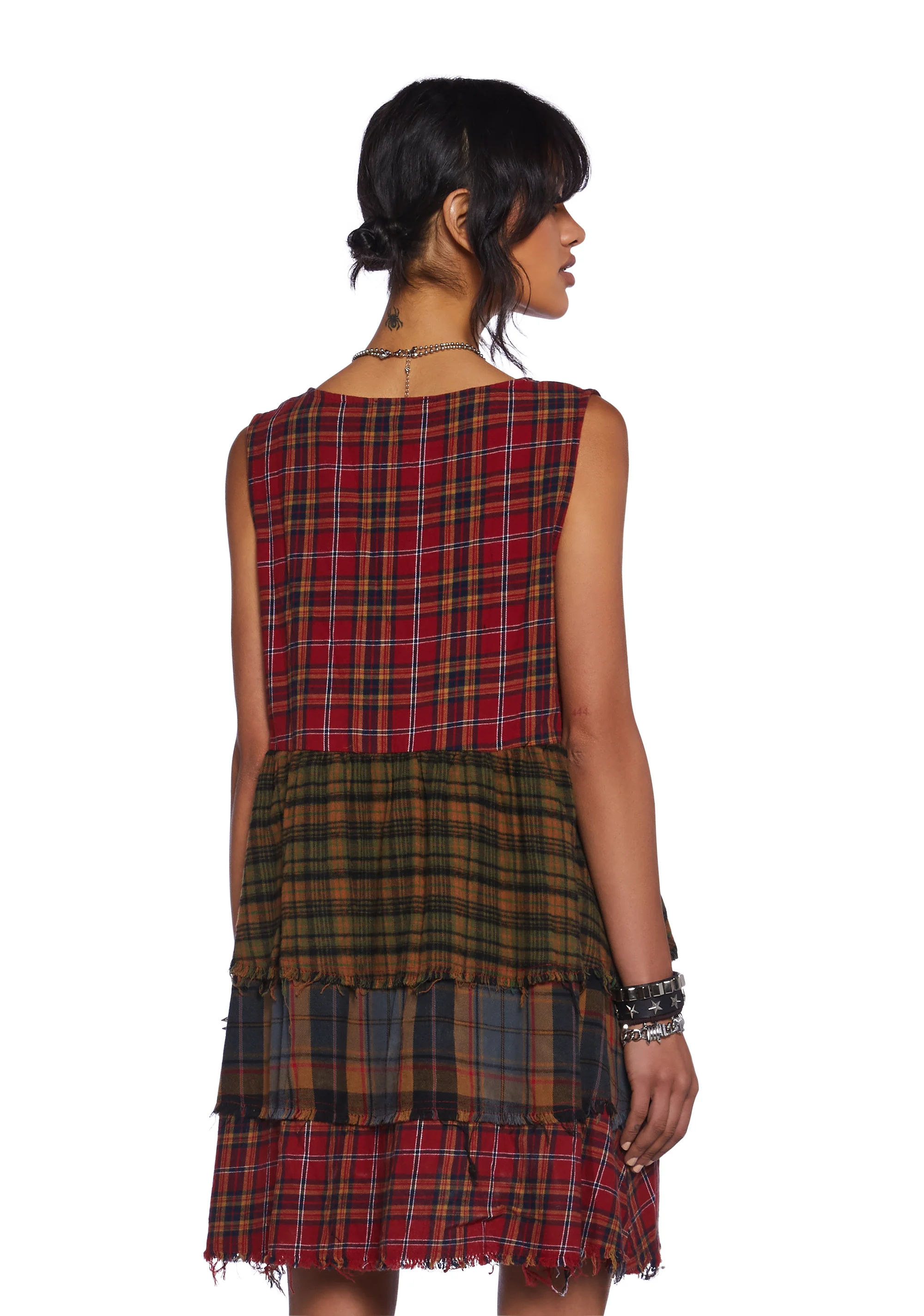 Get Over It Babydoll Dress - Red - Image 4