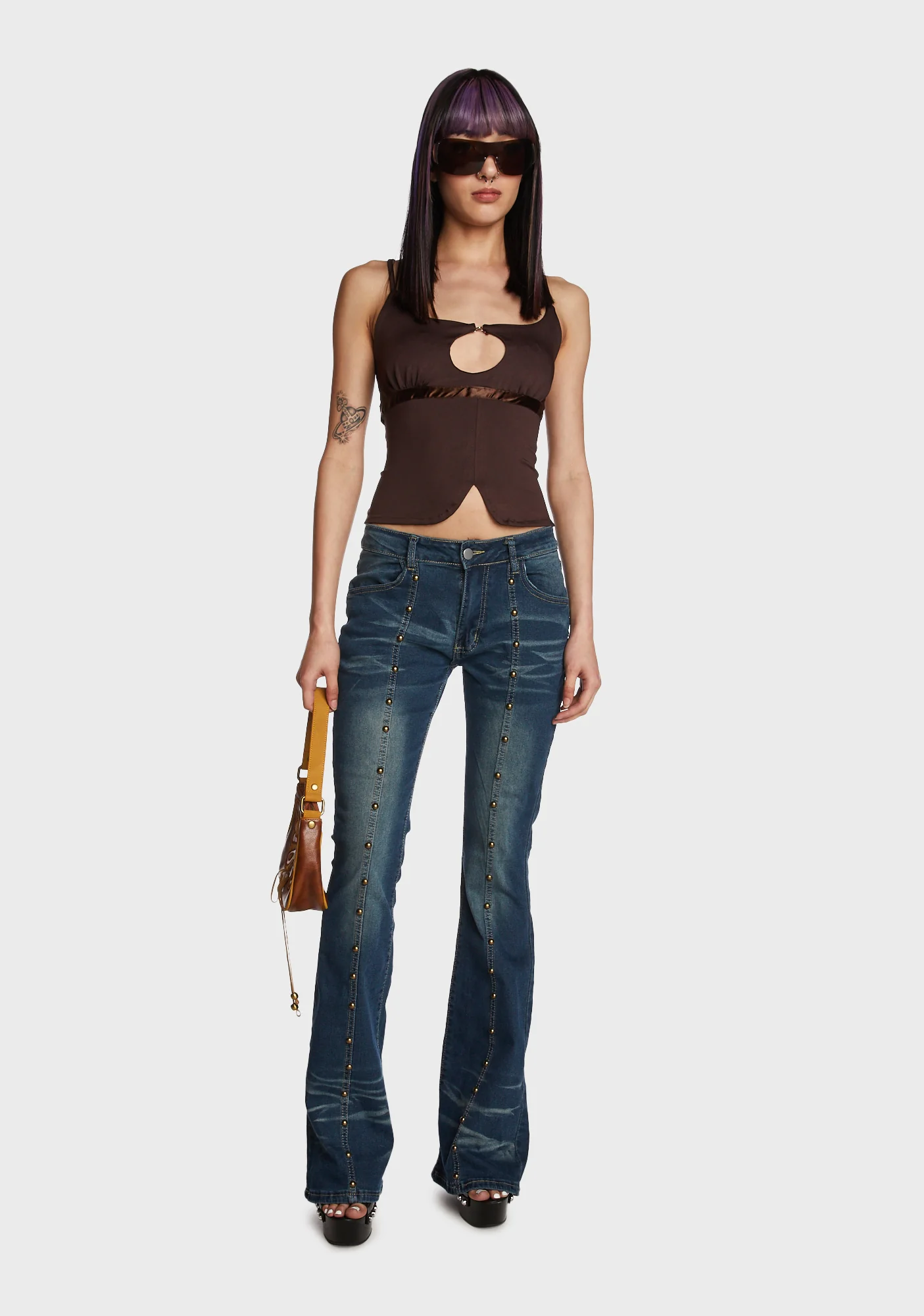 Get That Bag Tank Top - Brown - Image 2