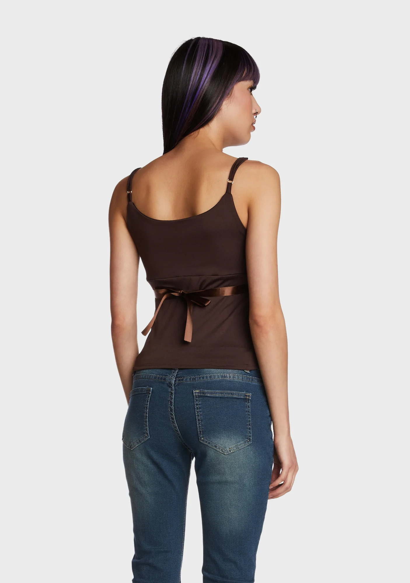Get That Bag Tank Top - Brown - Image 3