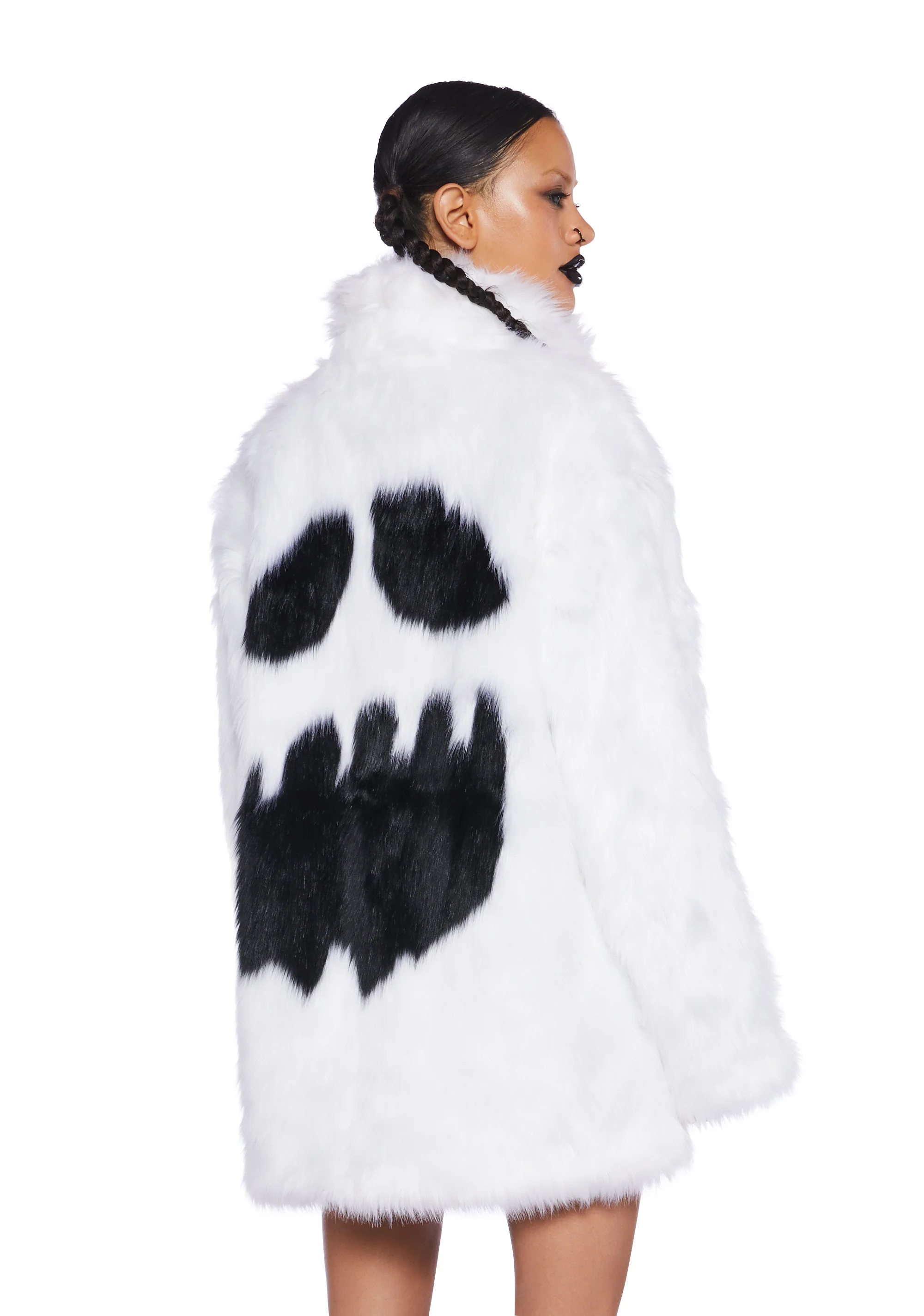 Ghostly Glam Faux Fur Coat - Image 4