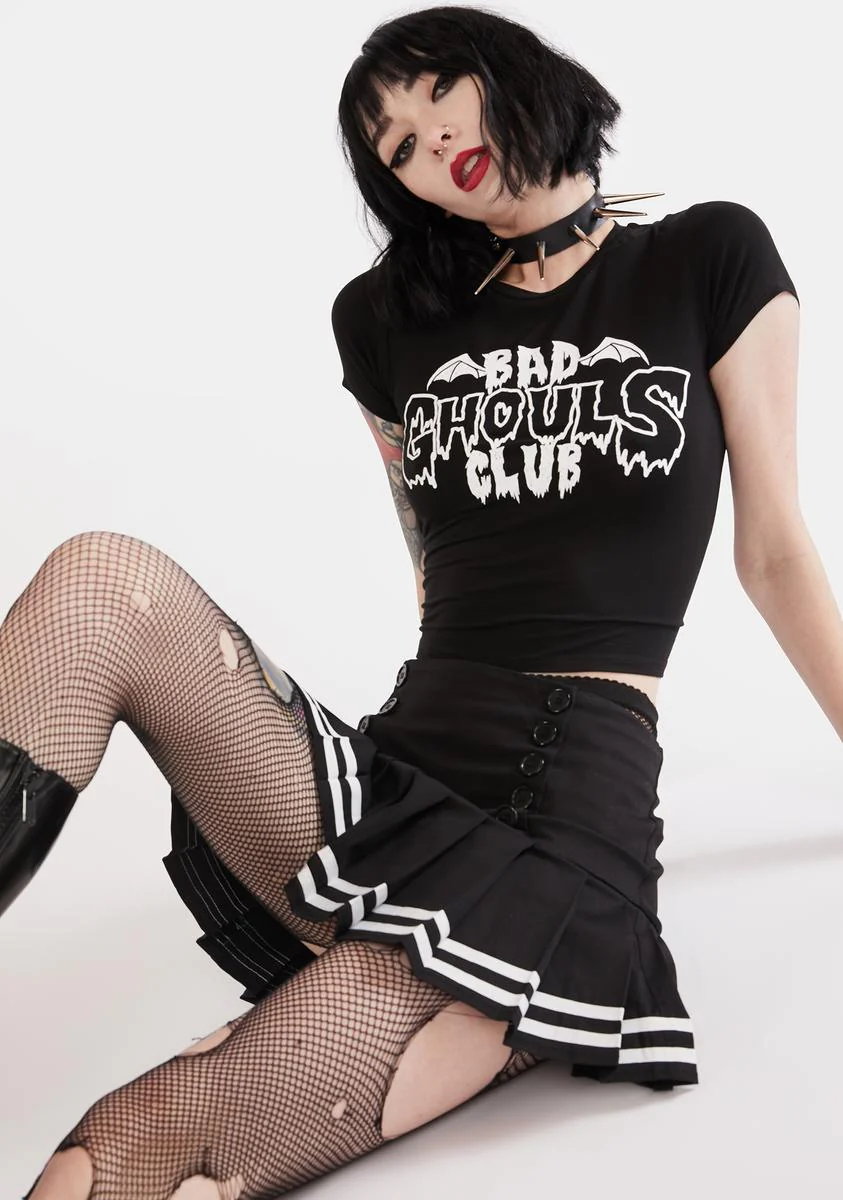 Ghouls Rule Baby Tee - Image 2
