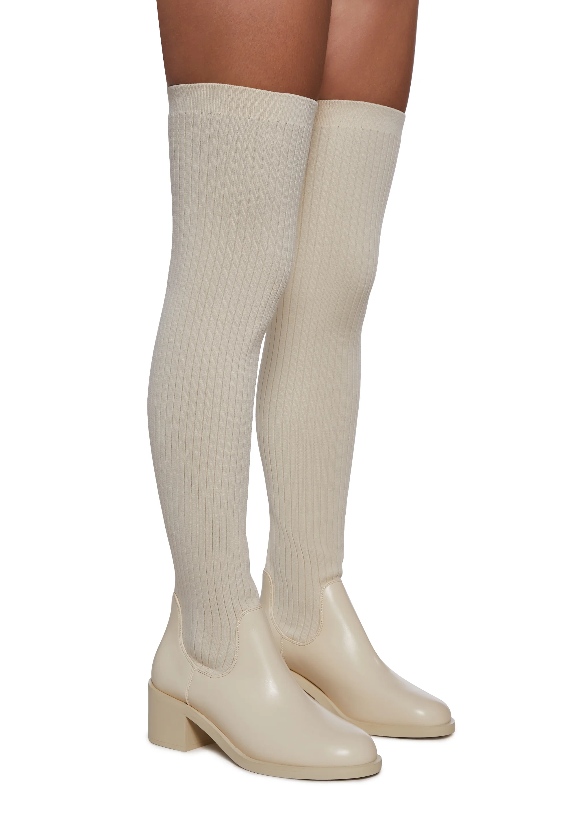Total Rizz Knee High Boots - Off White - Image 3