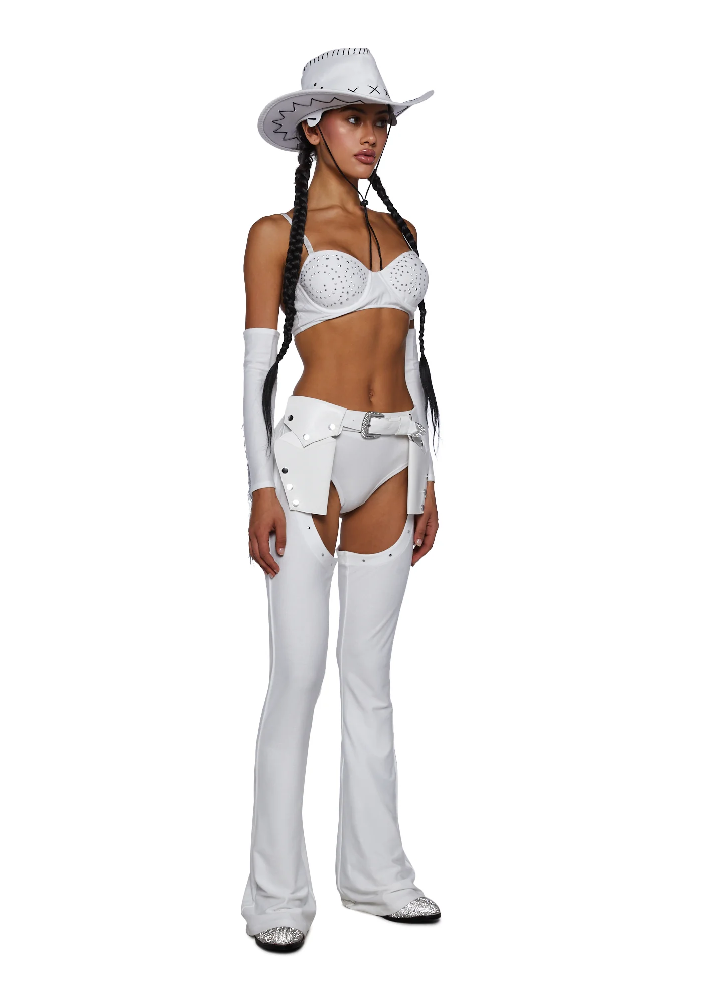 Giddy Up Cowboy Costume Set - White - Image 6