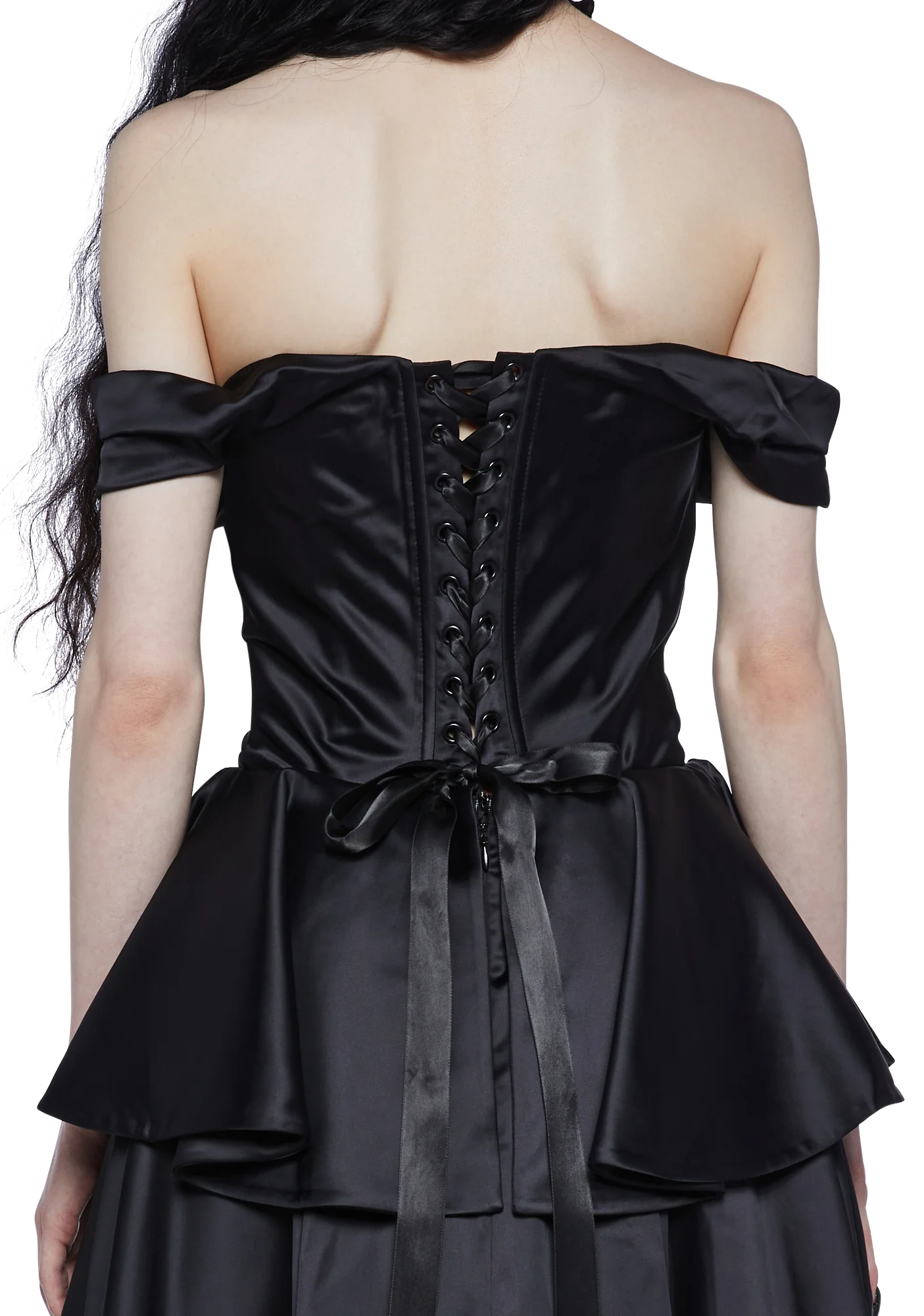 Gilded Shadows High-Low Dress - Image 8