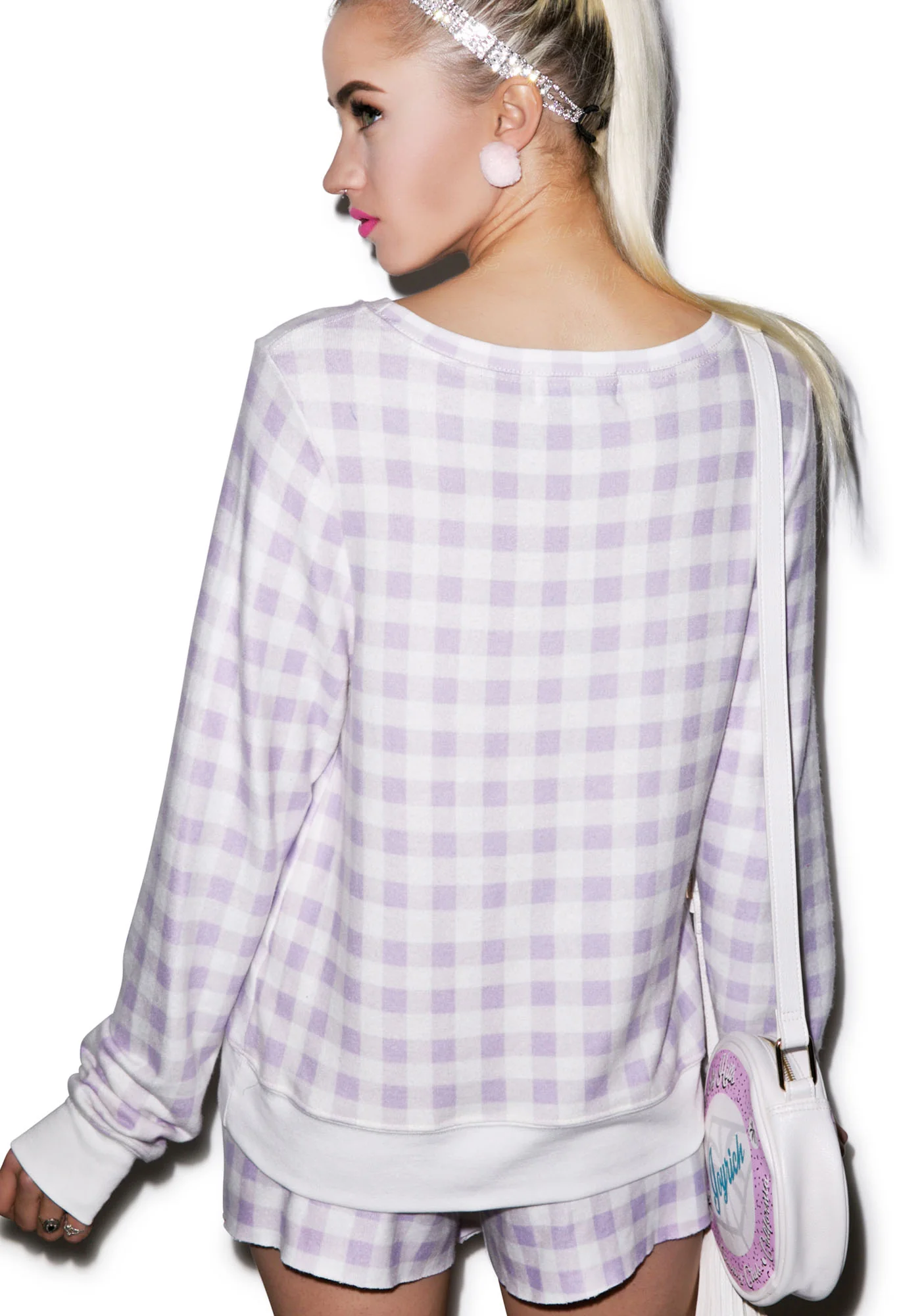 Gingham in Bel Air Baggy Beach Jumper - Image 10