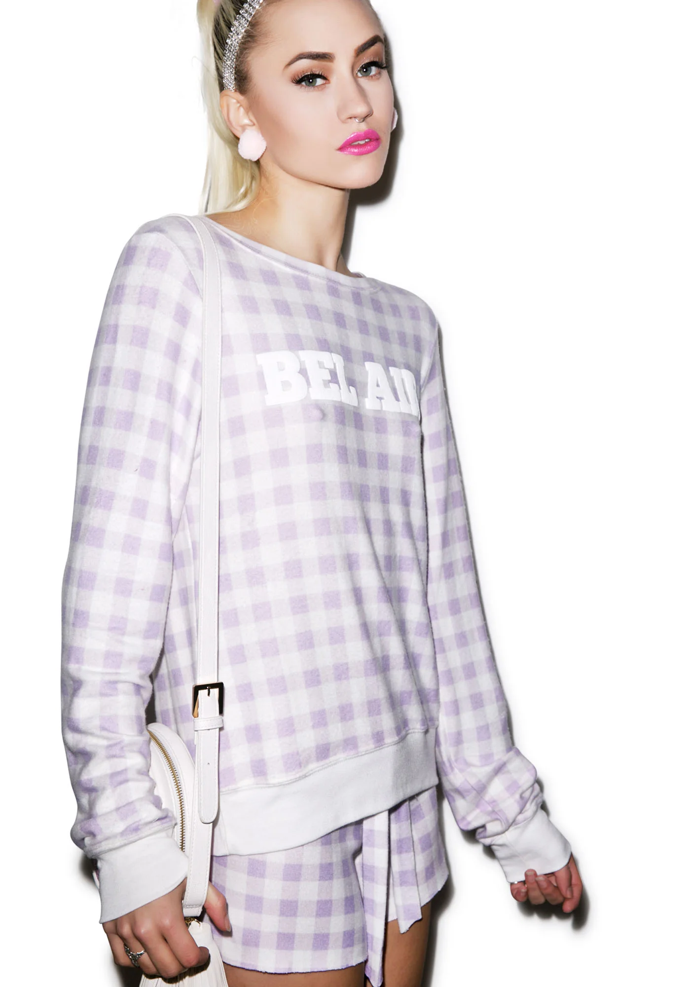 Gingham in Bel Air Baggy Beach Jumper - Image 9