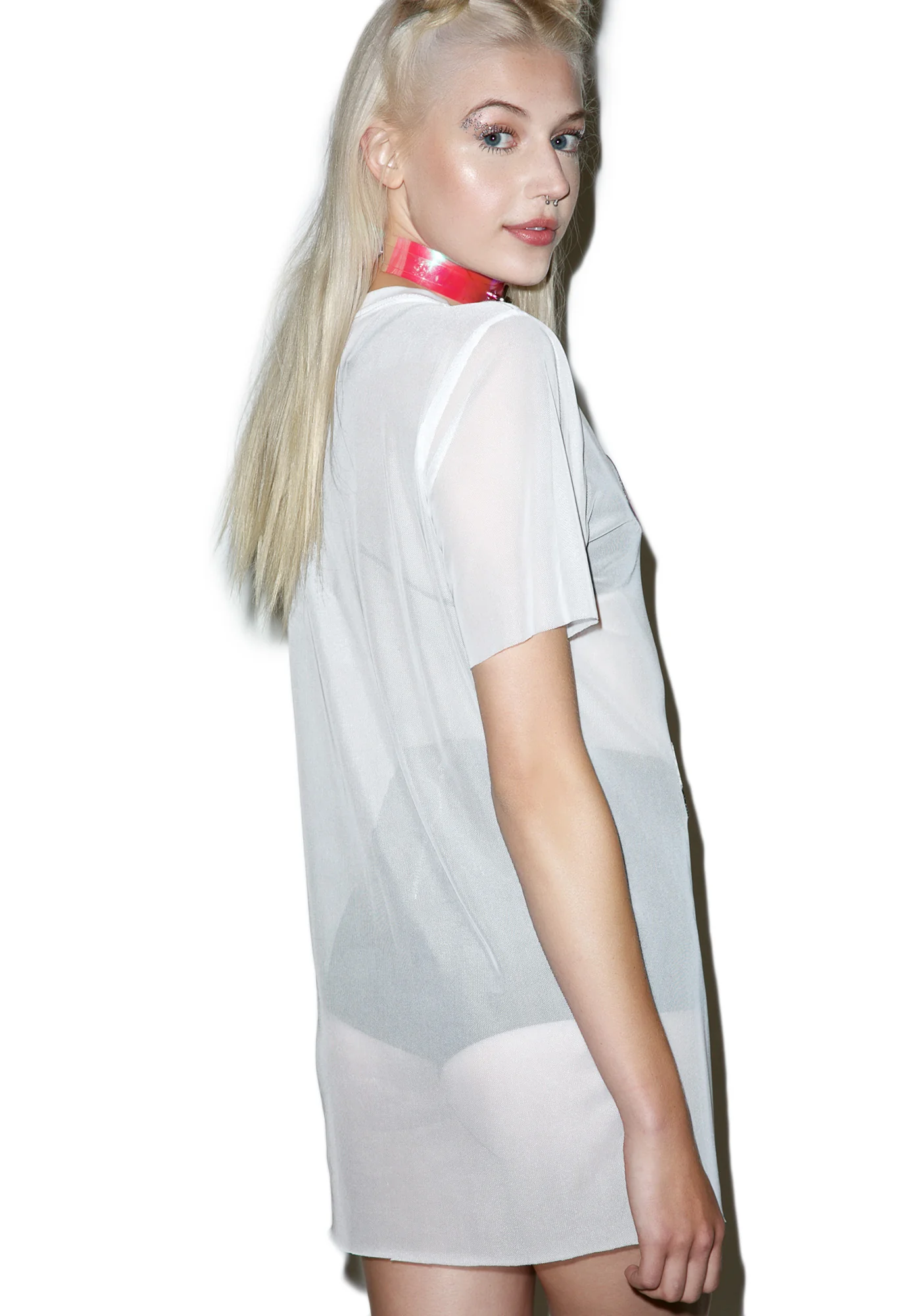 Girl Power Patches Mesh Dress - Image 2