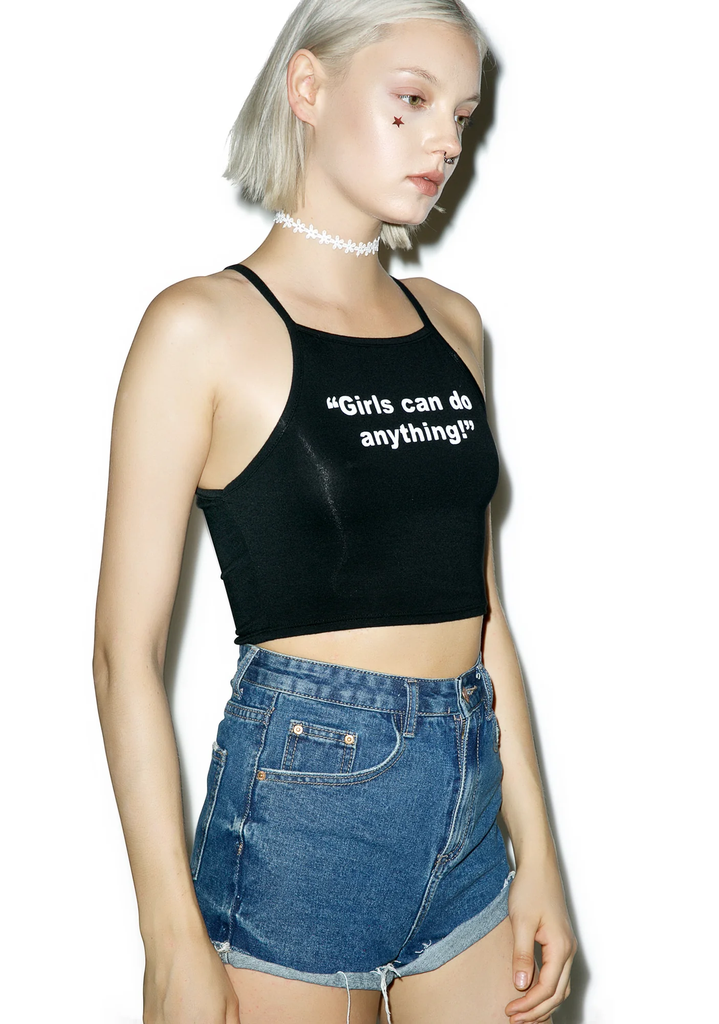 Girls Can Do Anything Crop Tank - Image 3