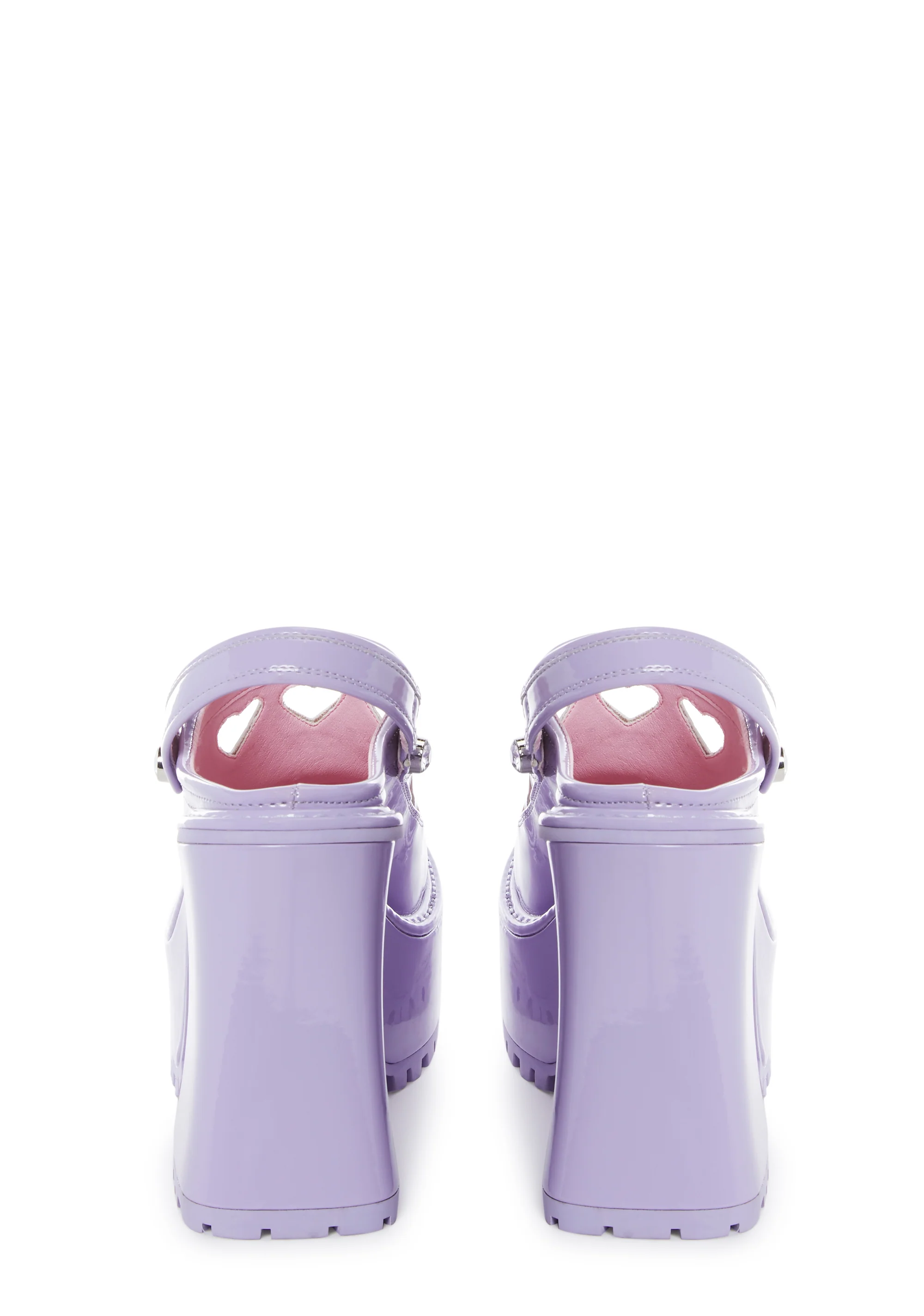 Girly Cues Platform Clogs - Lavender - Image 4