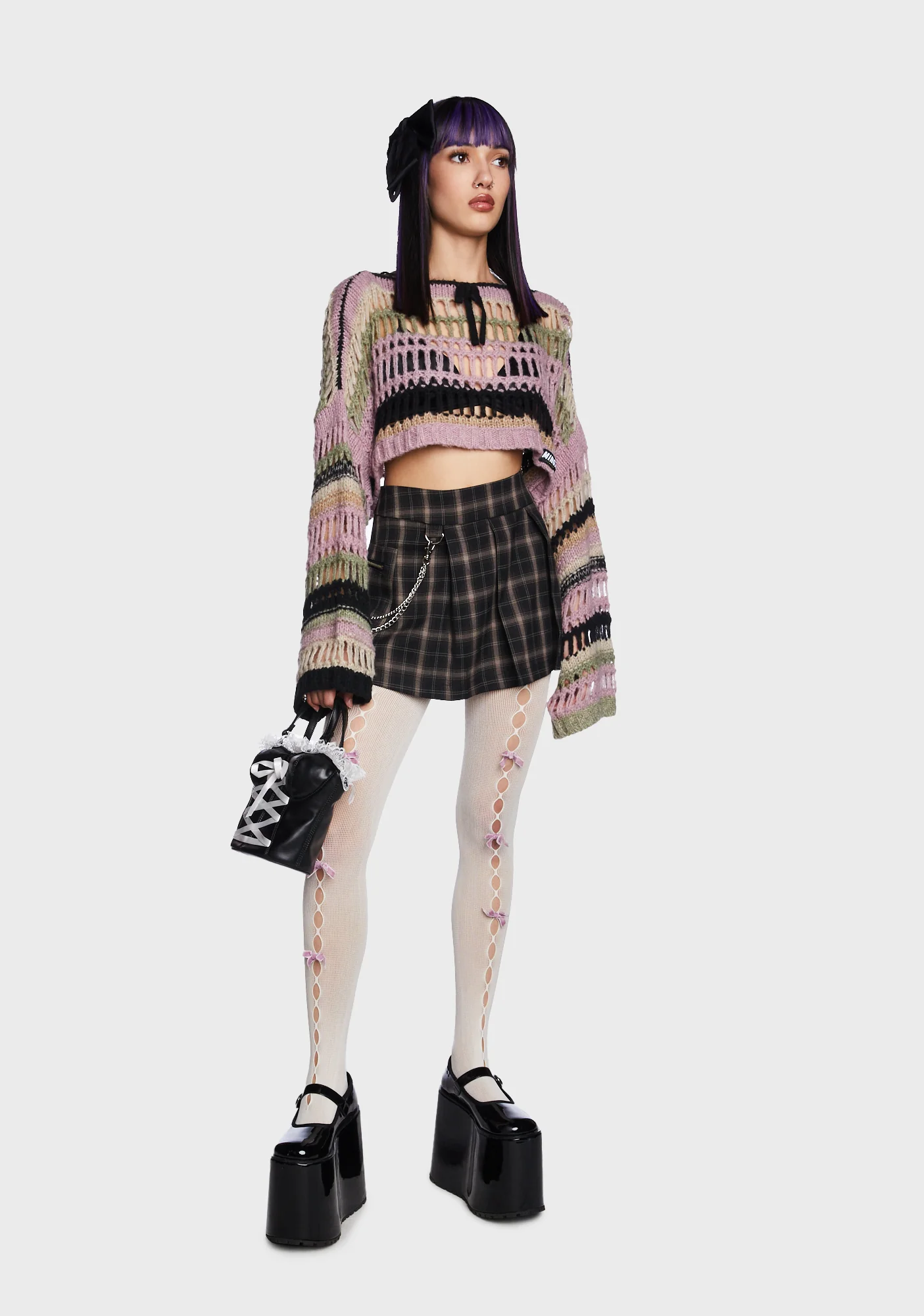 Giselle Knit Cropped Sweater - Image 2