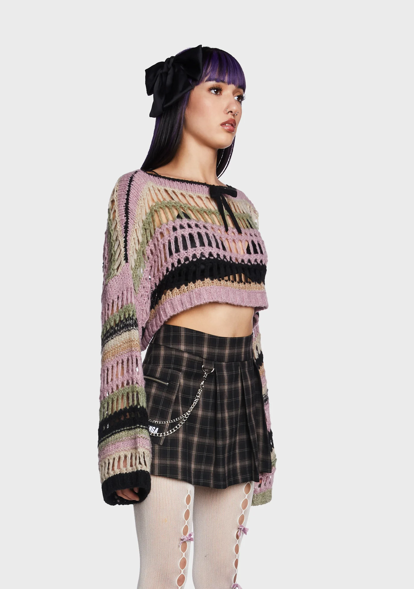 Giselle Knit Cropped Sweater - Image 4