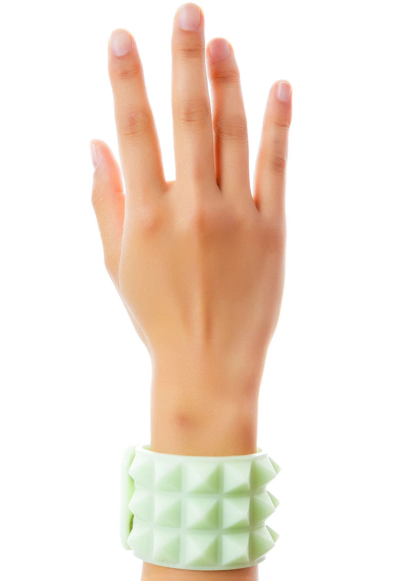 Giza Triple Pyramid Rubber Bracelet - Pink - Image 10