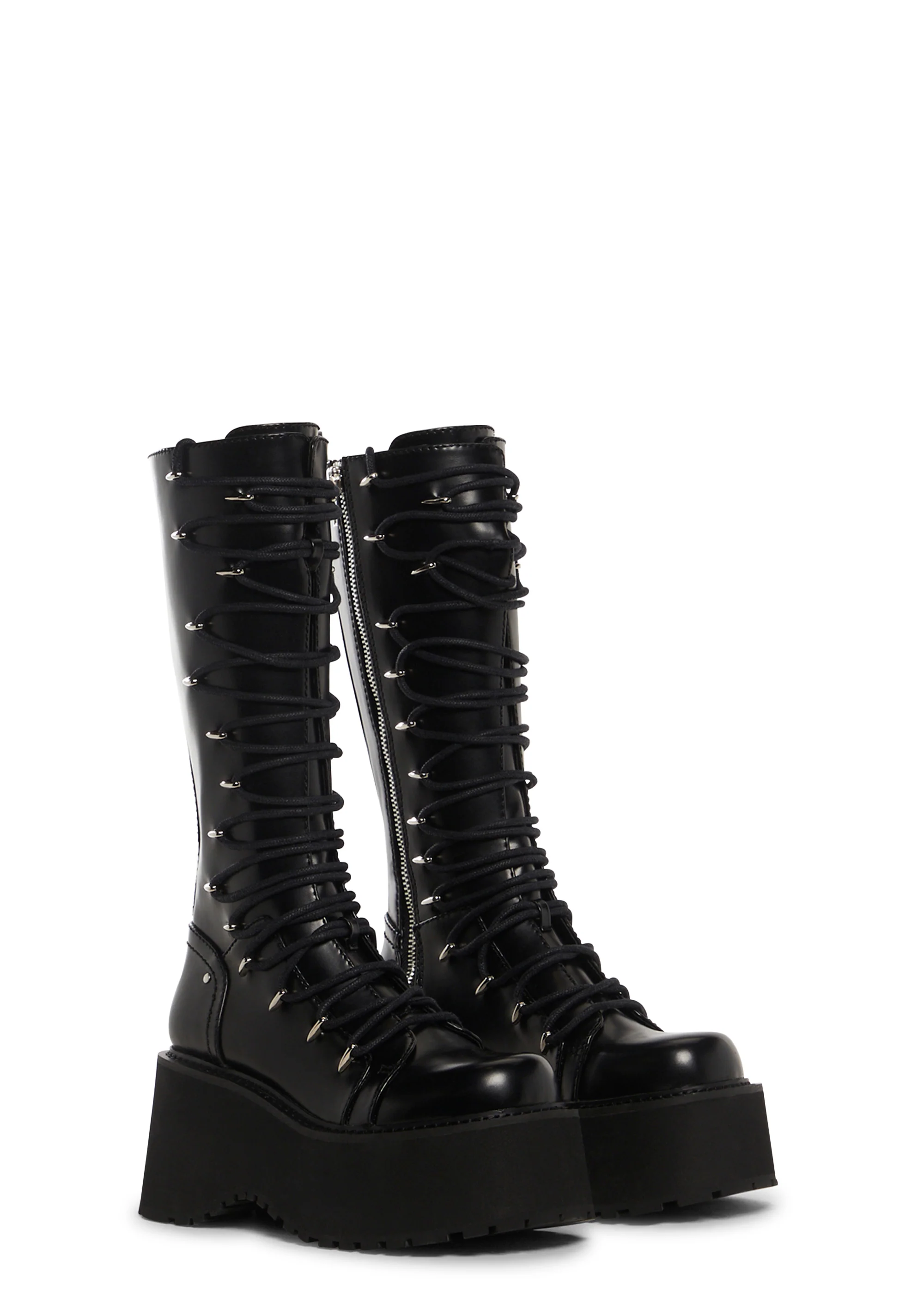 Glam Grit Knee High Boots - Image 3
