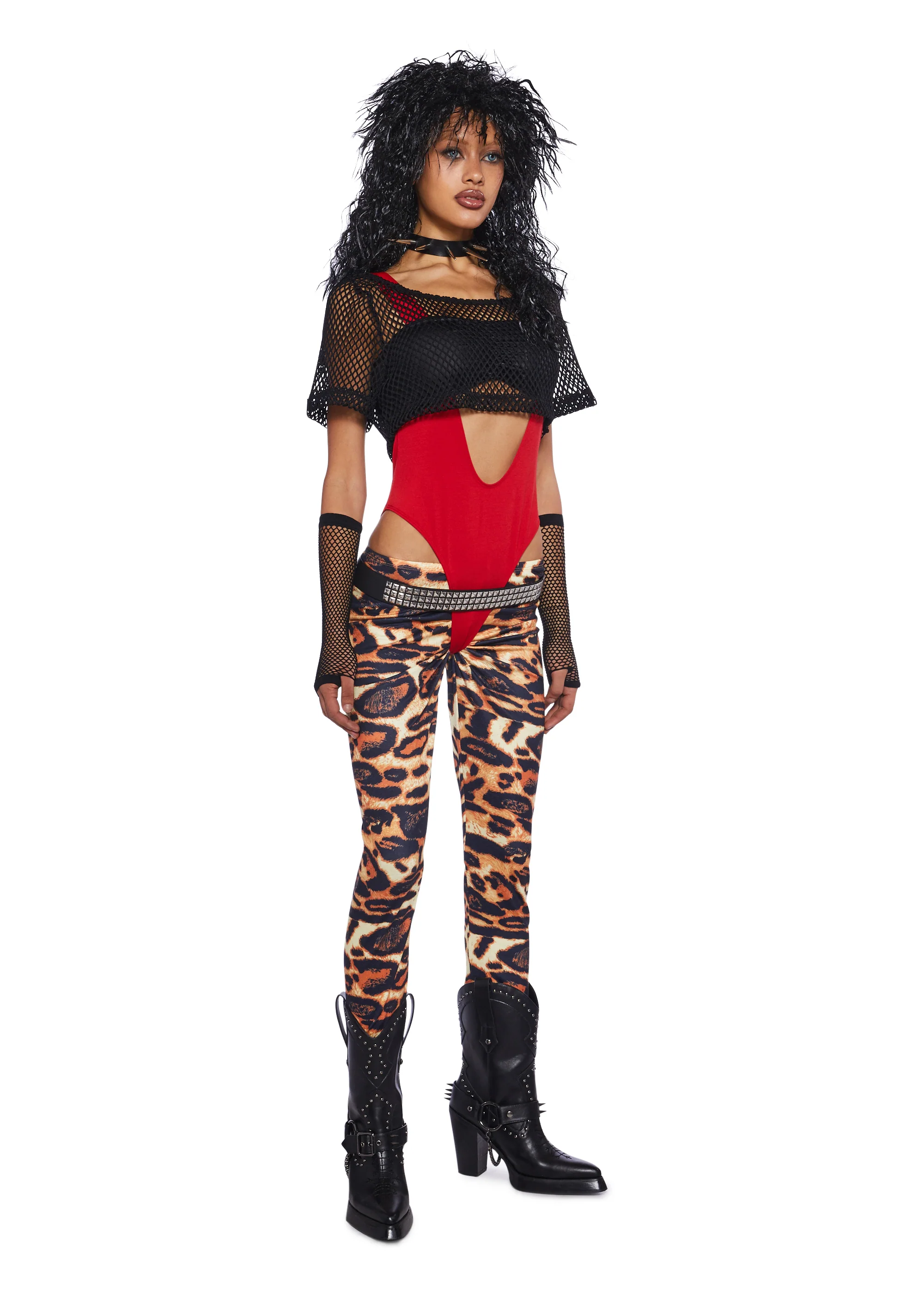 Glam Rock Wig & Costume Set - Image 11