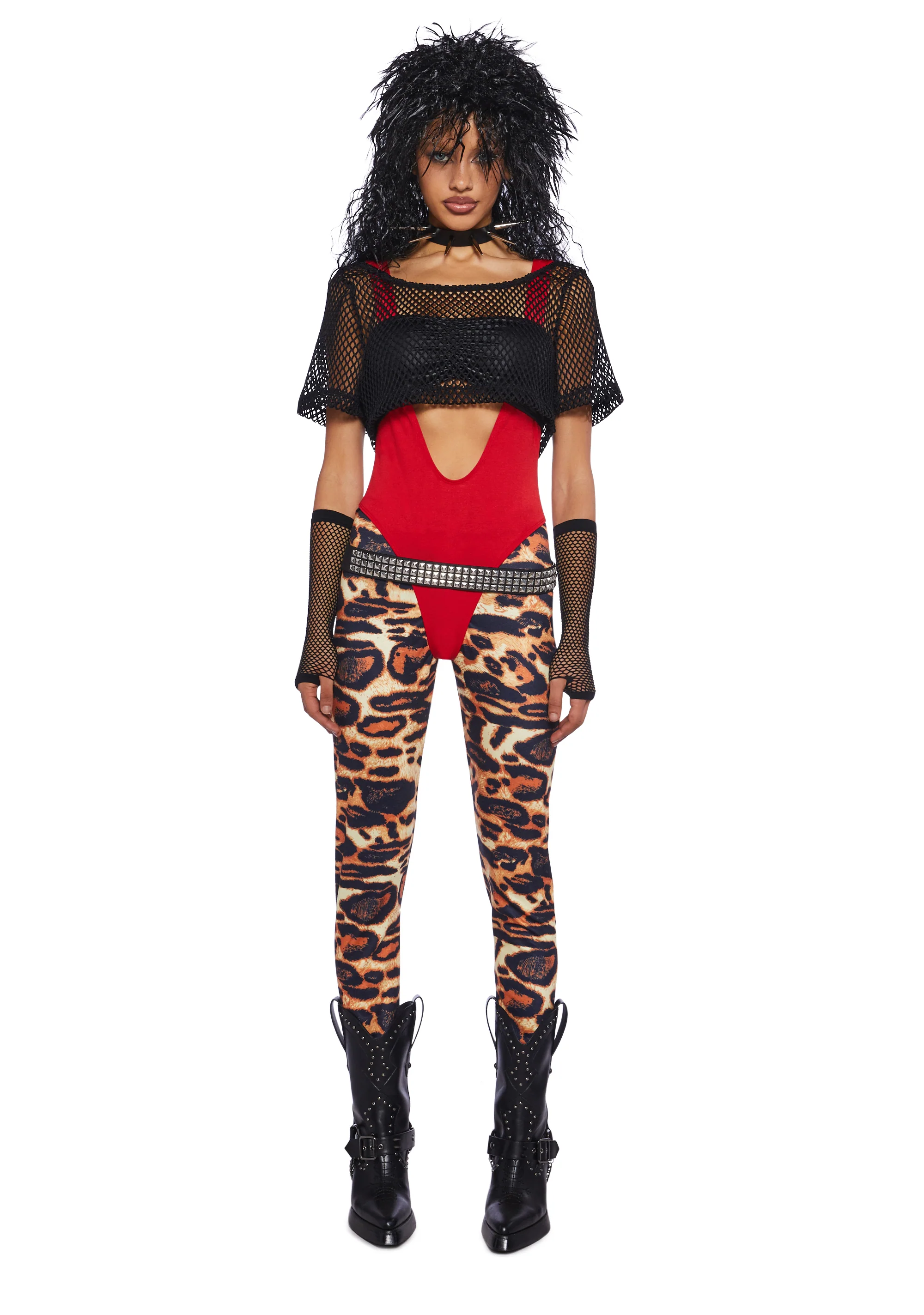 Glam Rock Wig & Costume Set - Image 8