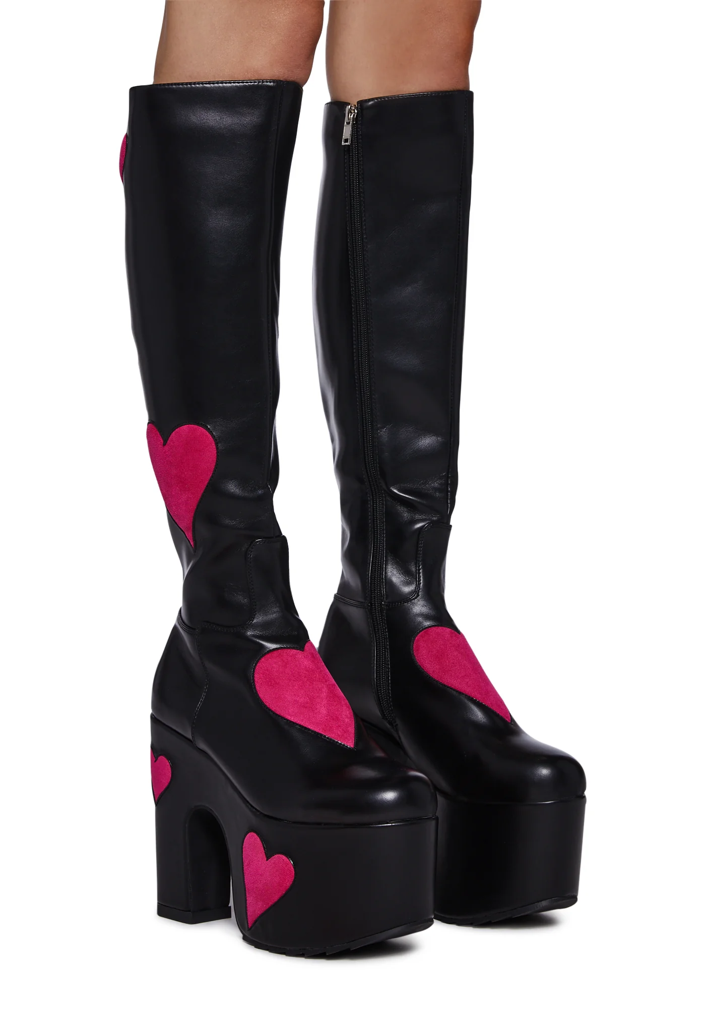 Glass Heart Platform Boots - Image 3