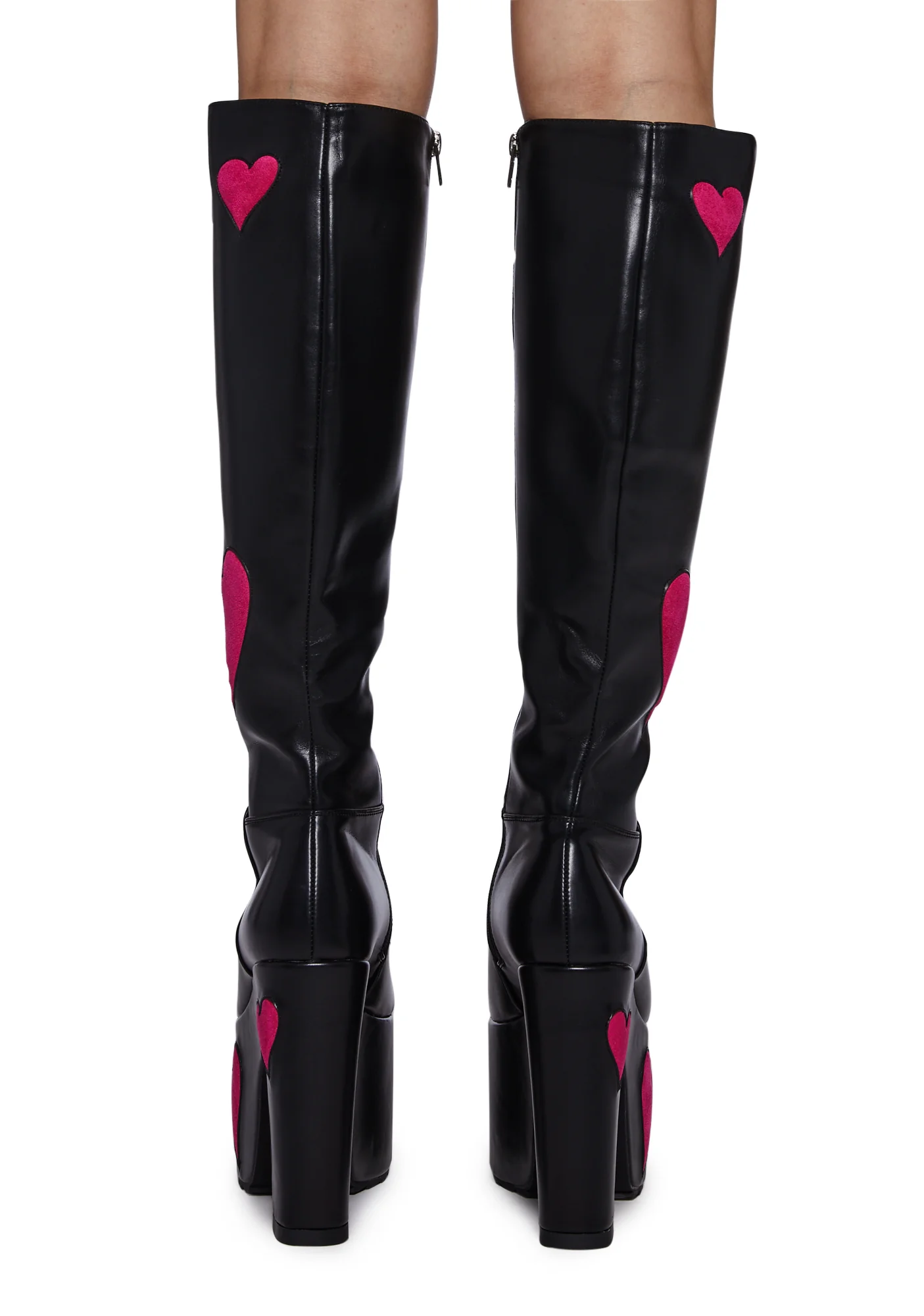 Glass Heart Platform Boots - Image 4