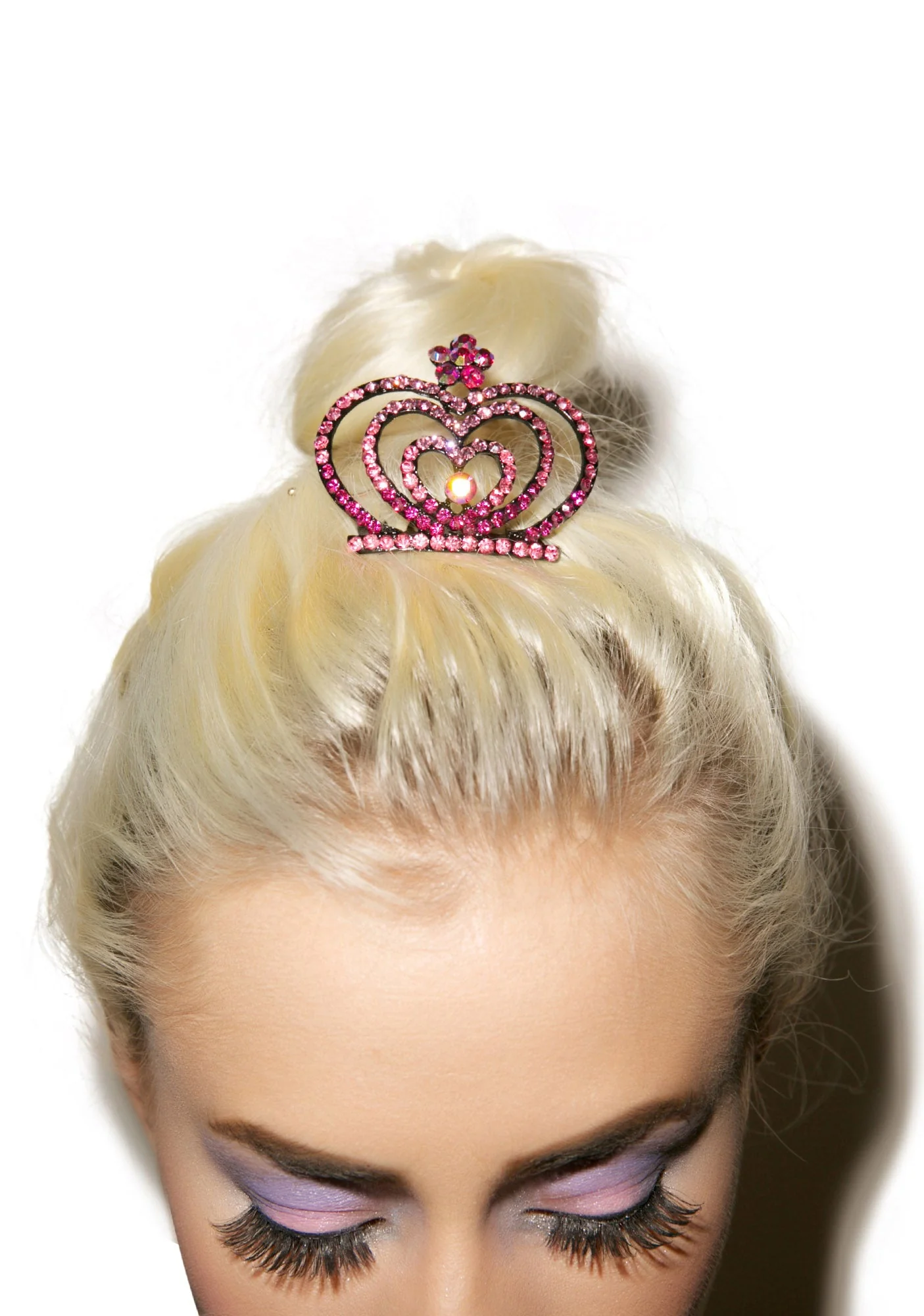 Glistining Hearts Tiara - Pink - Image 10